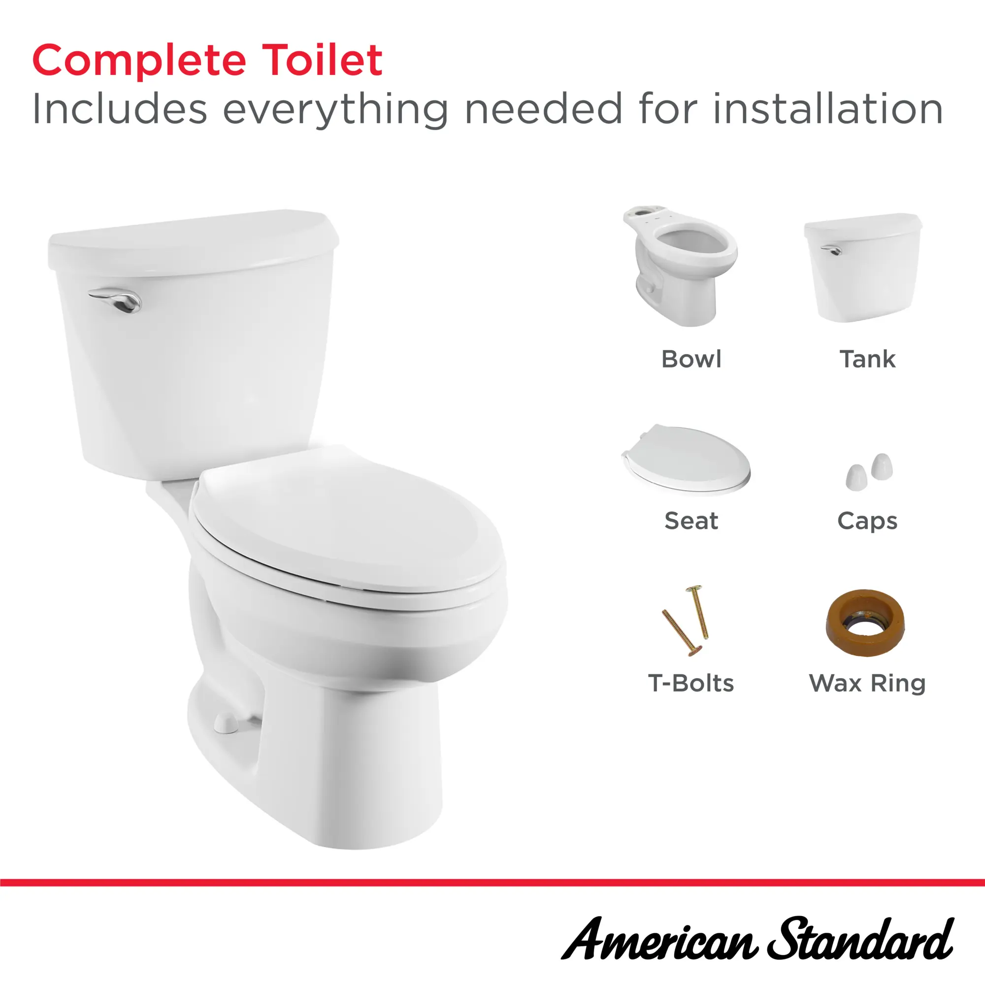 Reliant® Two-Piece Chair Height Elongated Toilet with Seat - Image 11