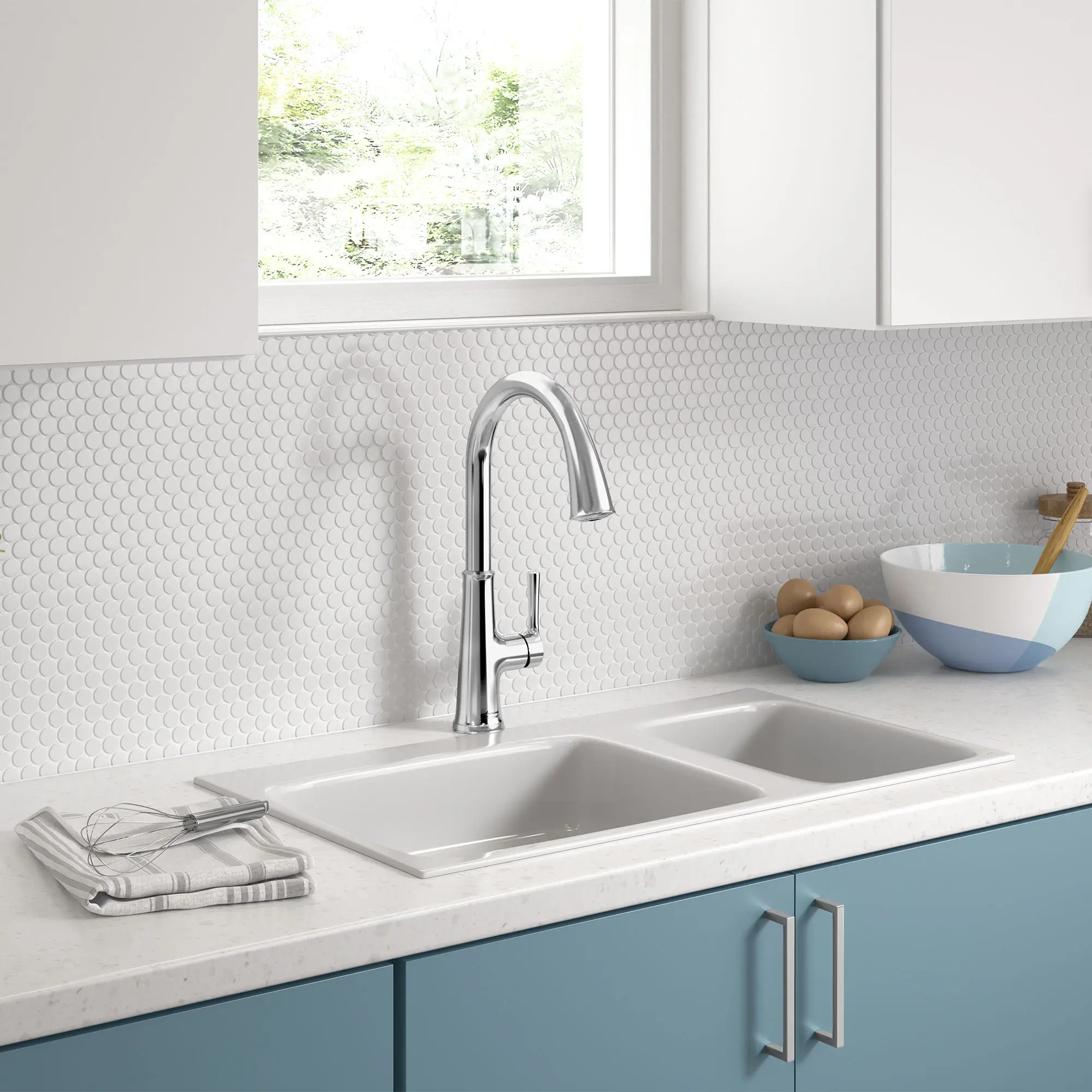 Renate Single-Handle Pull-Down Dual Spray Kitchen Faucet 1.5 gpm/5.7 Lpm - Image 7