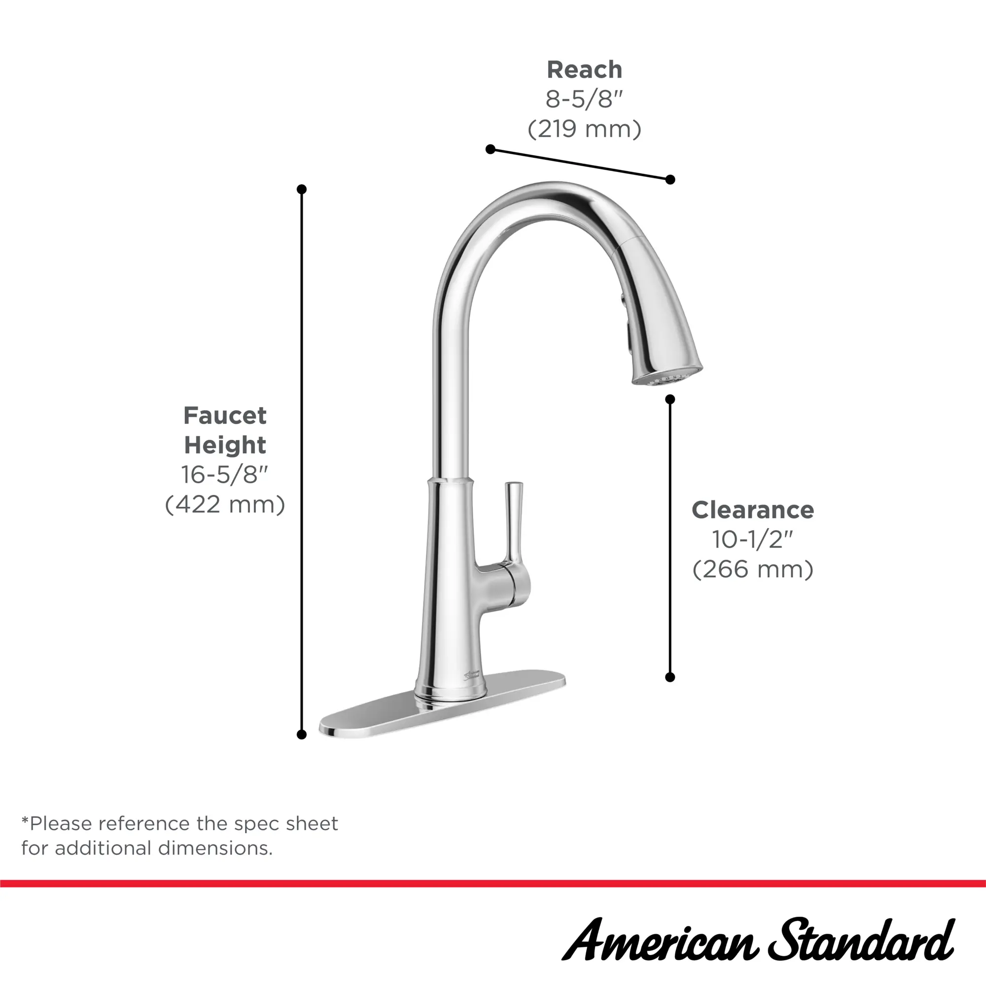Renate Single-Handle Pull-Down Dual Spray Kitchen Faucet 1.5 gpm/5.7 Lpm - Image 9