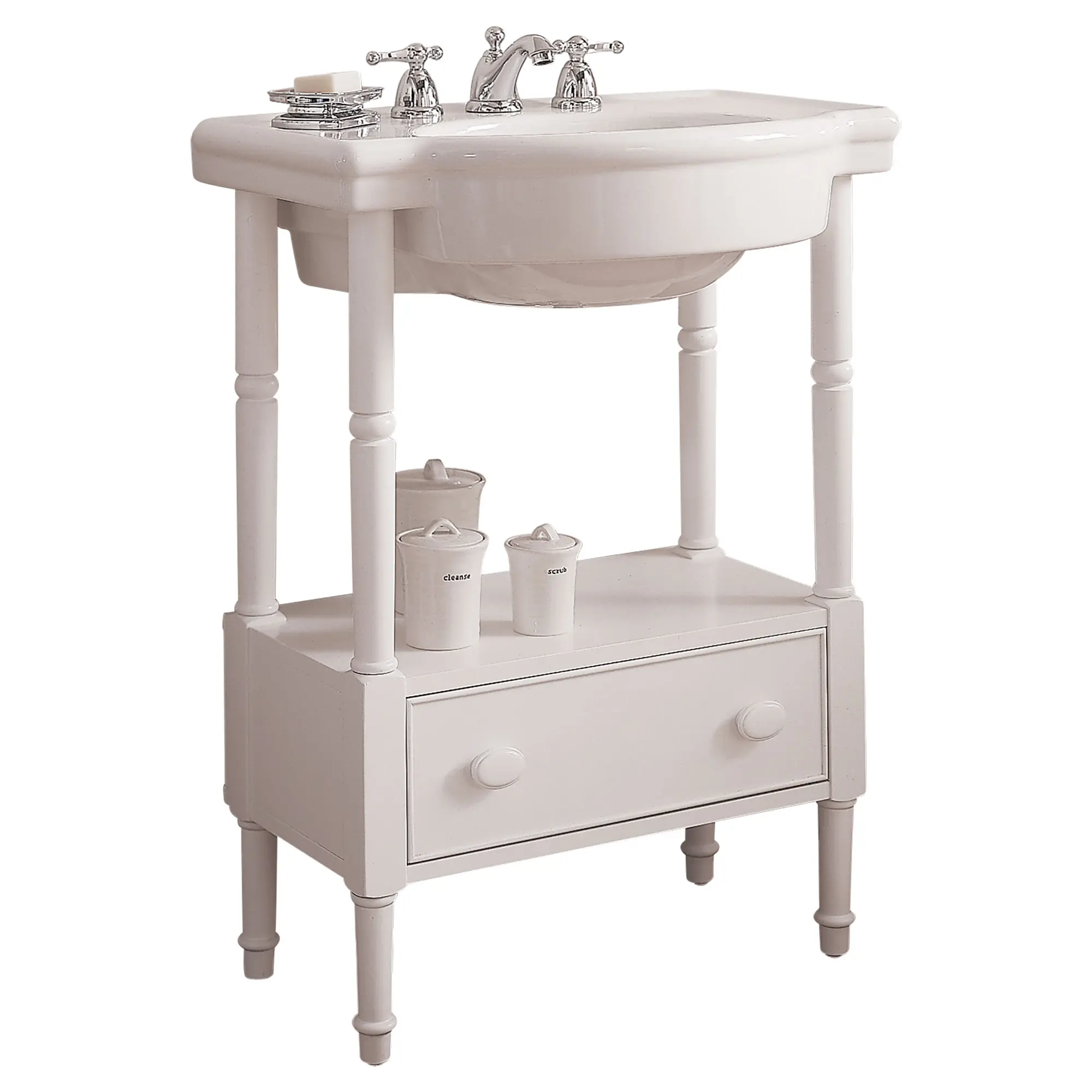 Retrospect® 8-Inch Widespread Pedestal Sink Top - Image 2