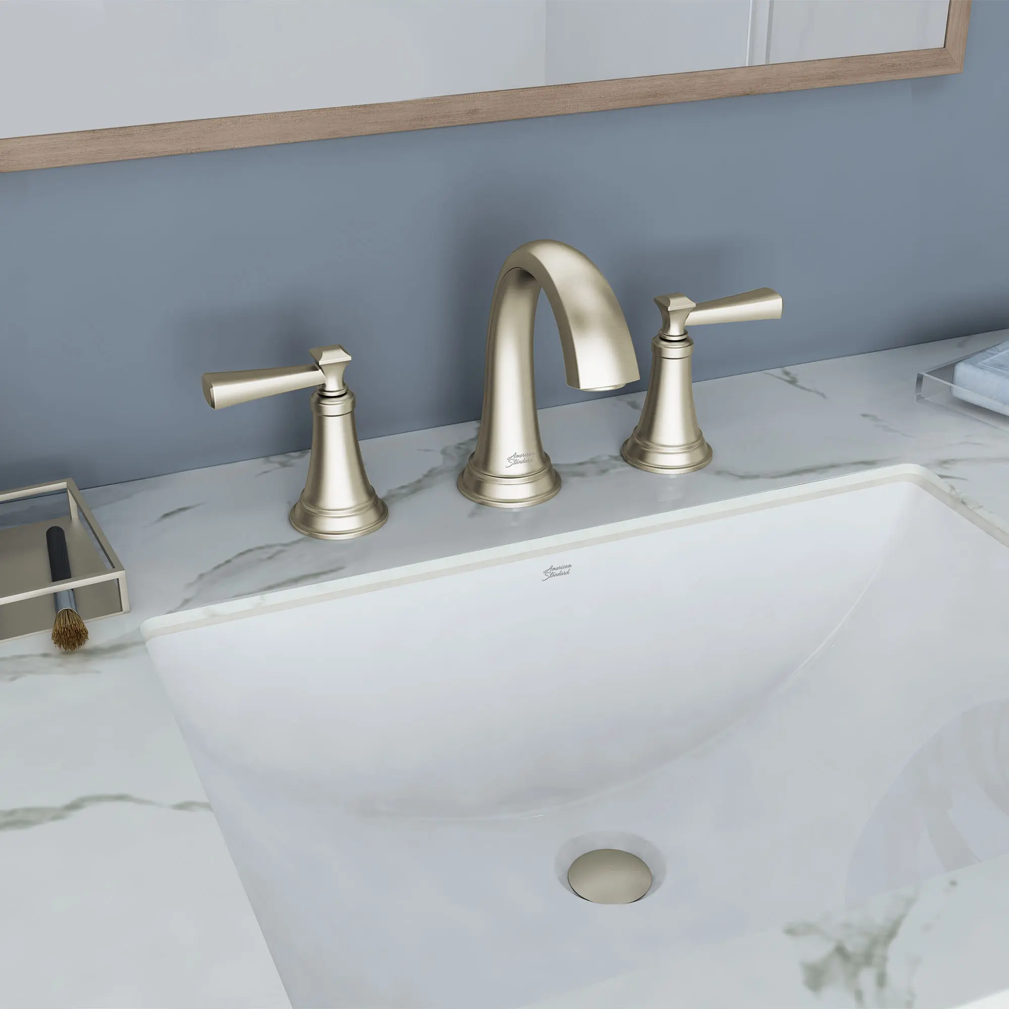 Rumson® 8-Inch Widespread 2-Handle Bathroom Faucet 1.2 gpm/4.5 L/min With Lever Handles - Image 6