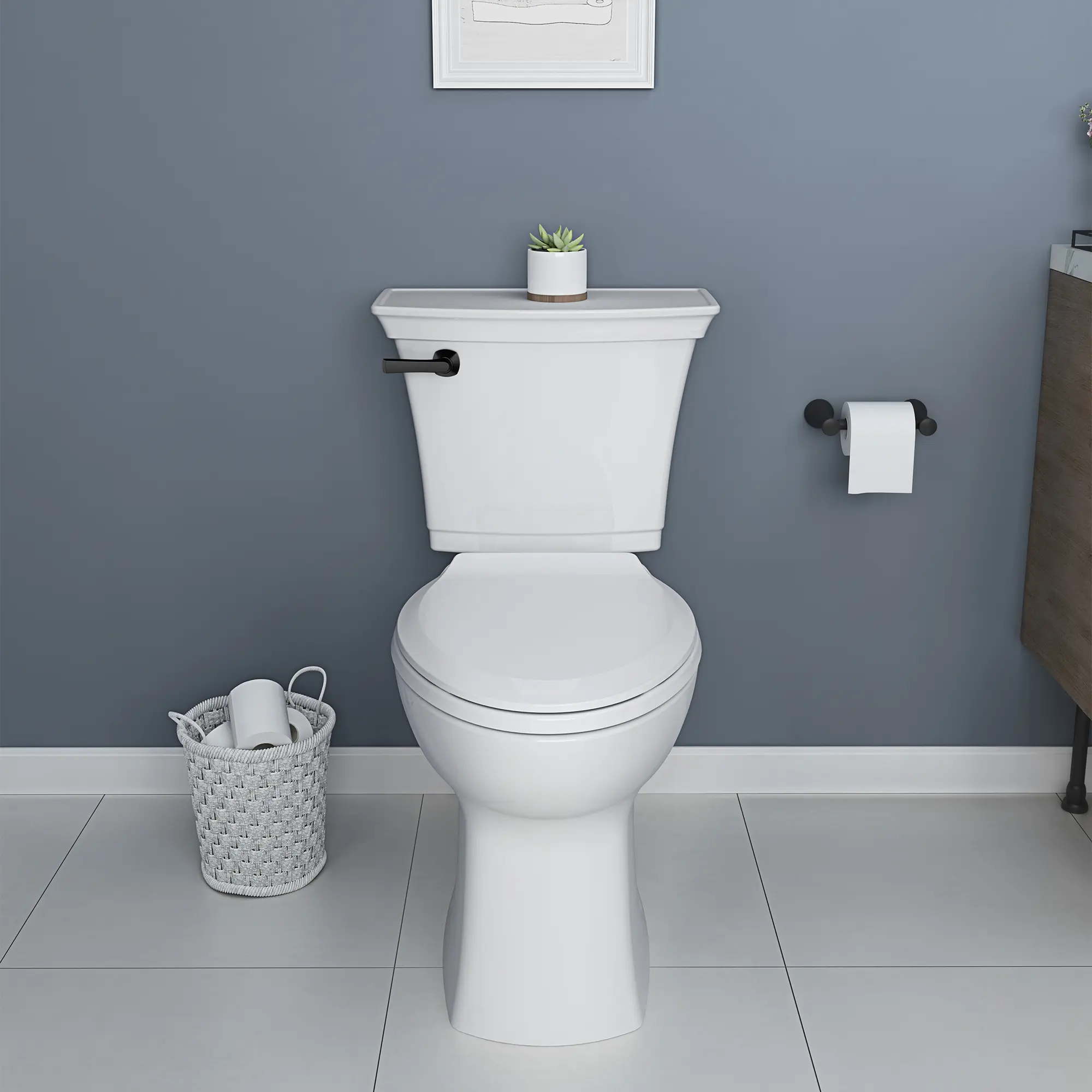 Rumson Two-Piece Chair Height Elongated Toilet with Seat - Image 9