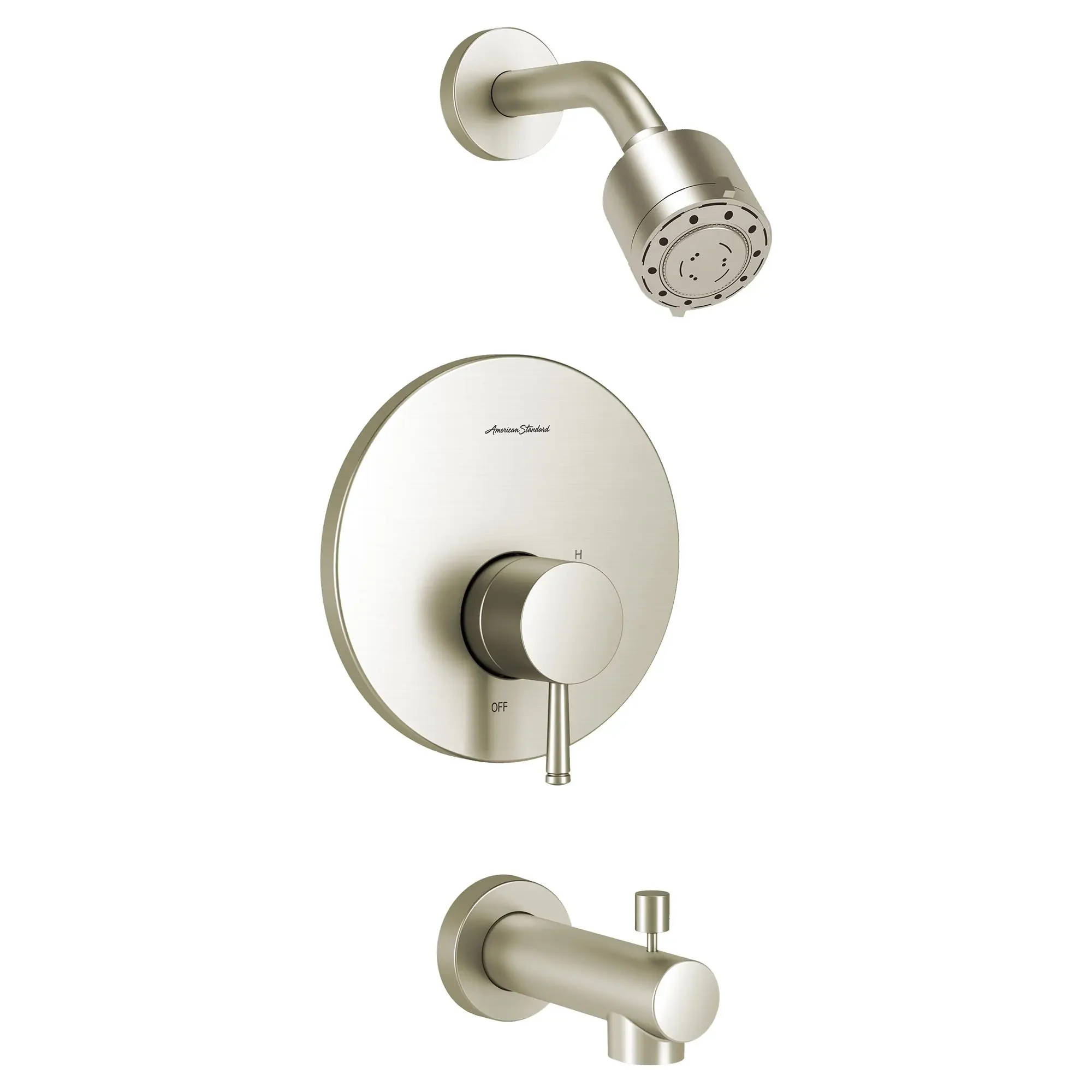 Serin® 2.5 gpm/9.5 L/min Shower Trim Kit With 3-Function Shower Head, Double Ceramic Pressure Balance Cartridge With Lever Handle - Image 3