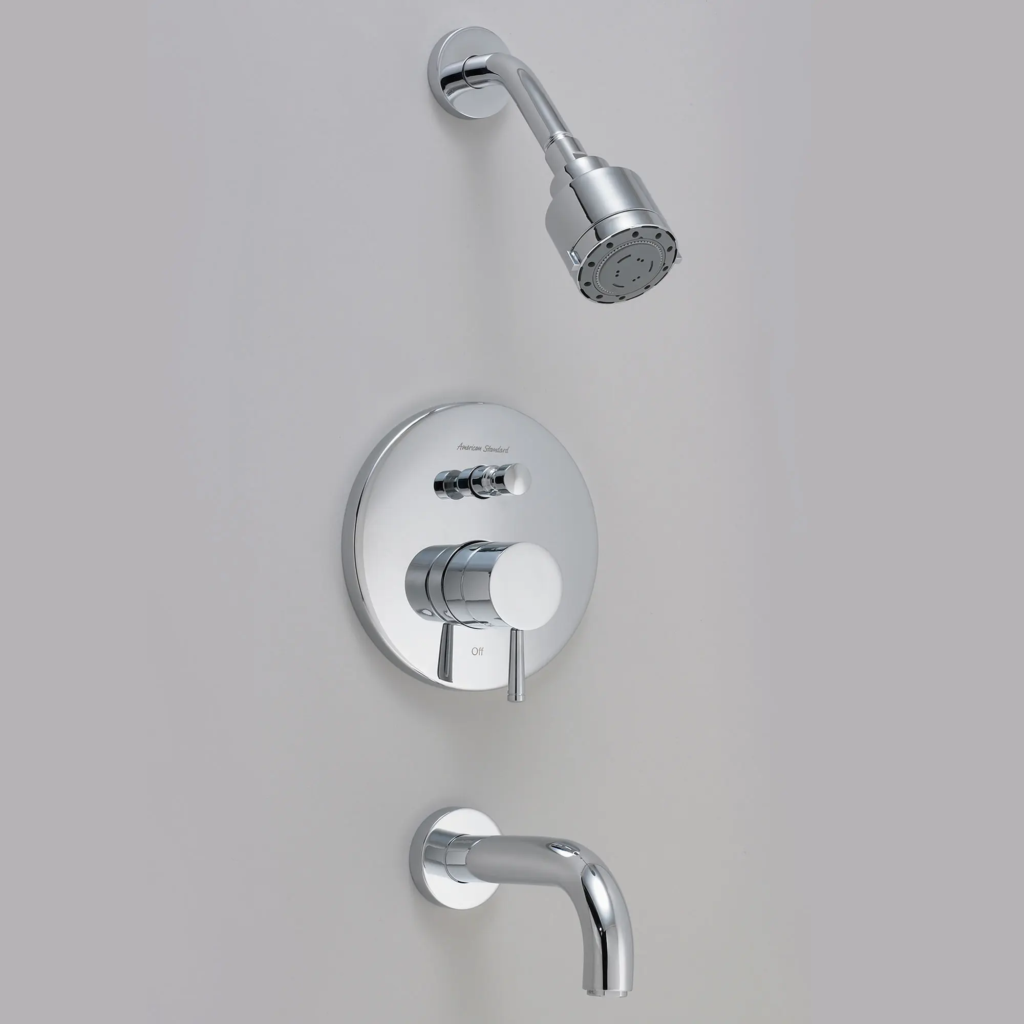 Serin® 2.5 gpm/9.5 L/min Tub and Shower Trim Kit With Rain Shower Head, Double Ceramic Pressure Balance Cartridge With Lever Handle - Image 2