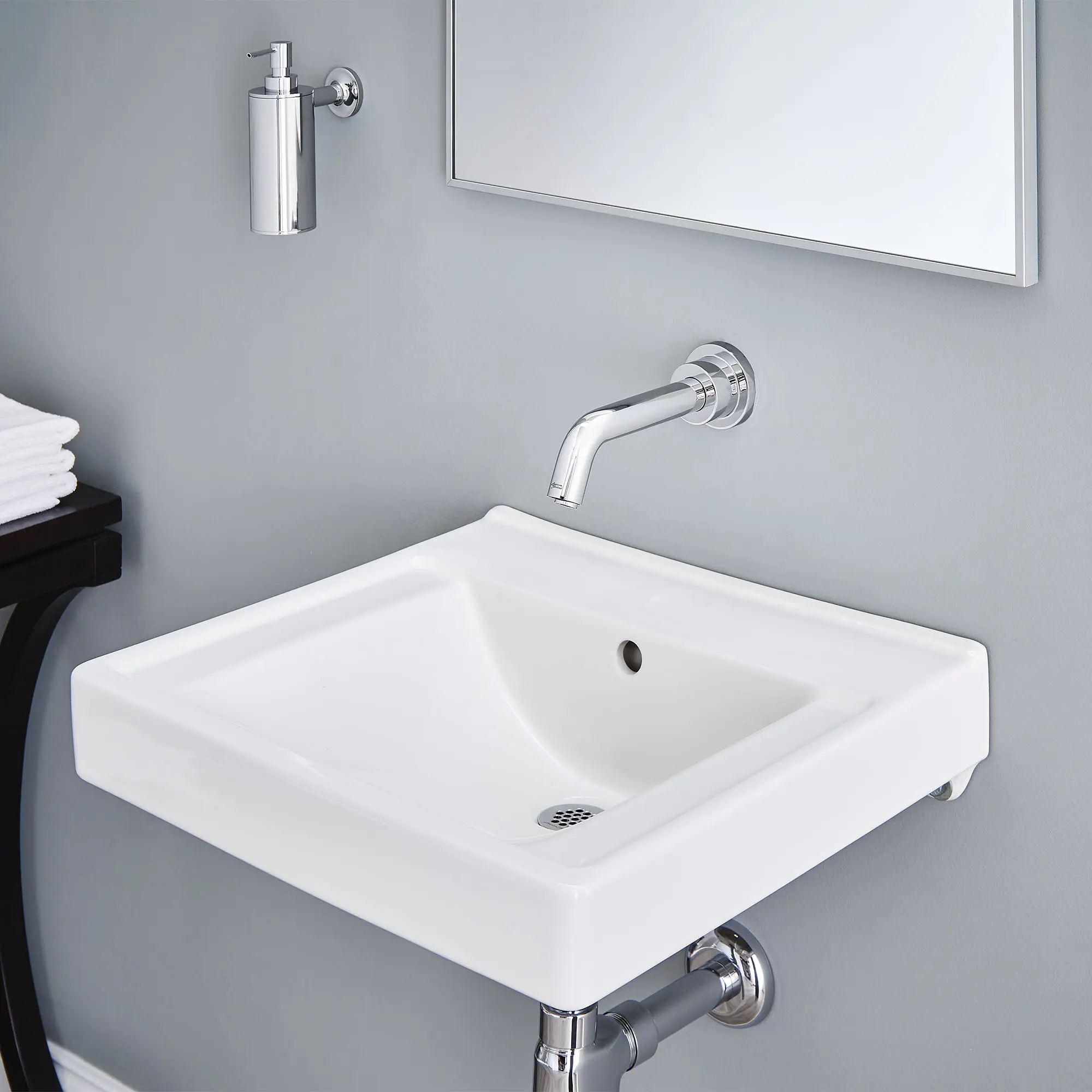 Serin® Touchless Wall-Mount Trim, Battery-Powered, 0.35 gpm/1.3 Lpm - Image 10