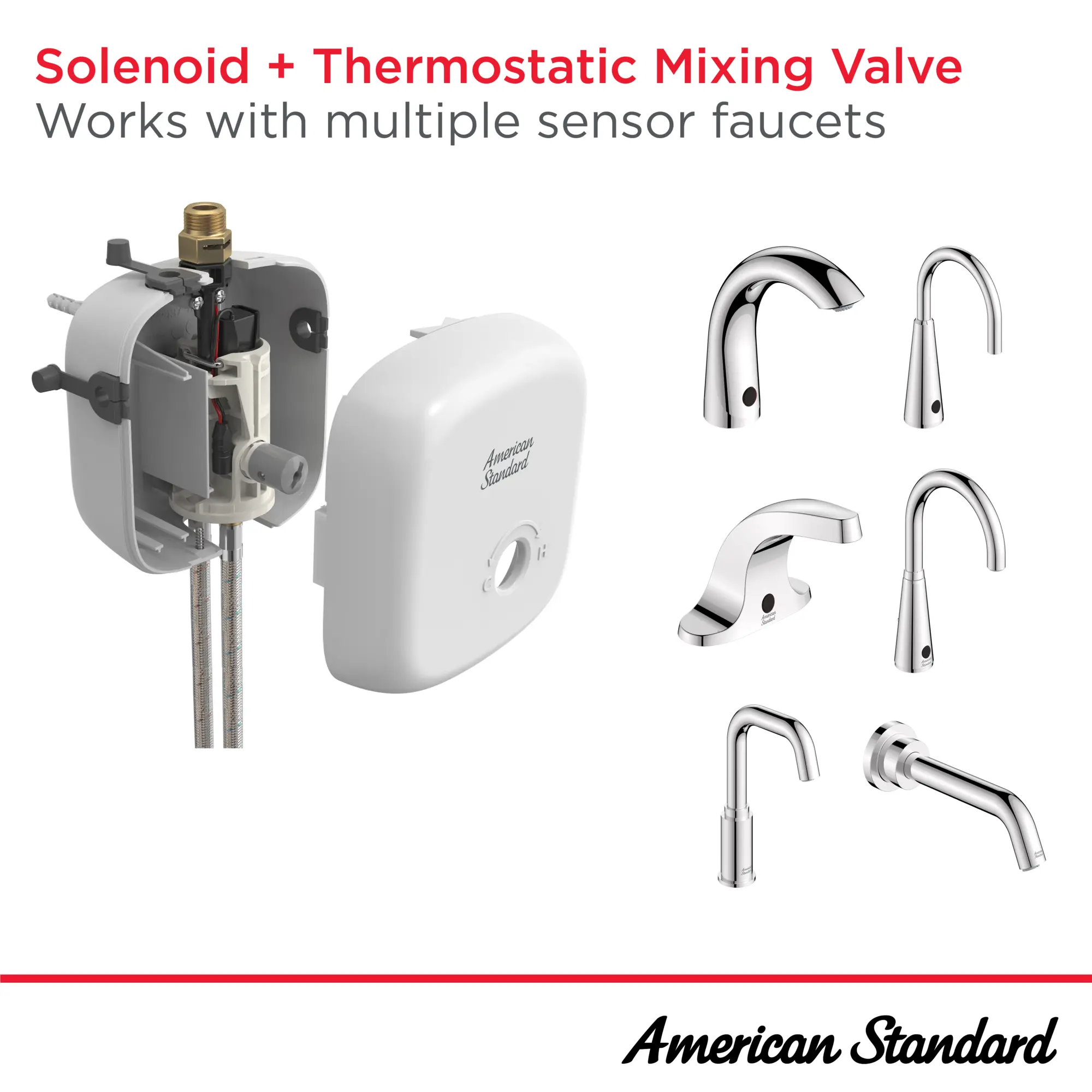 Solenoid + Thermostatic Mixing Valve Control Box, Dual Inlet - Image 7