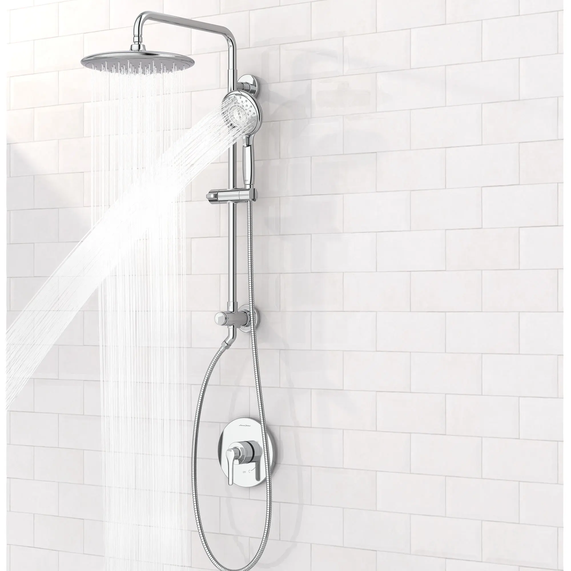Spectra Versa® 24-Inch 4-Function 2.5 gpm/9.5 L/min Shower System With Rain Showerhead - Image 11