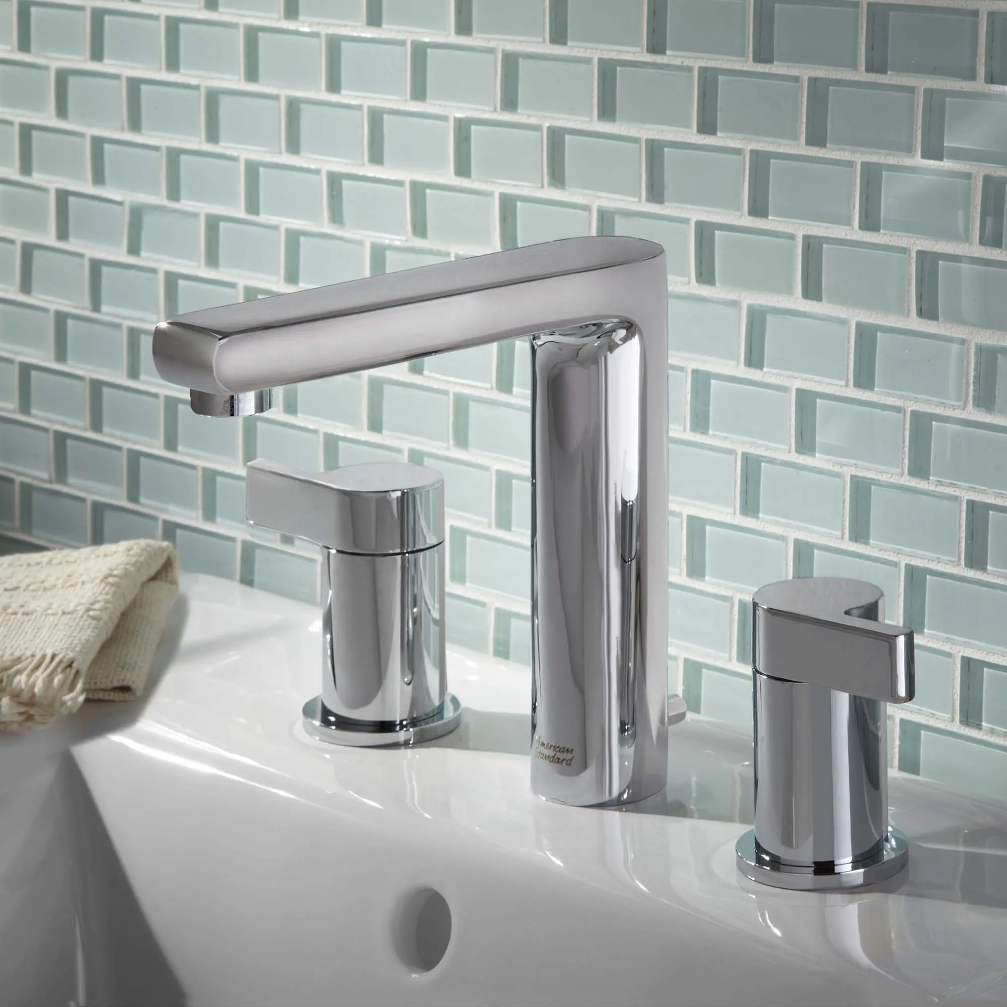 Studio 2-Handle 8 Inch Widespread High-Arc Bathroom Faucet - Image 3