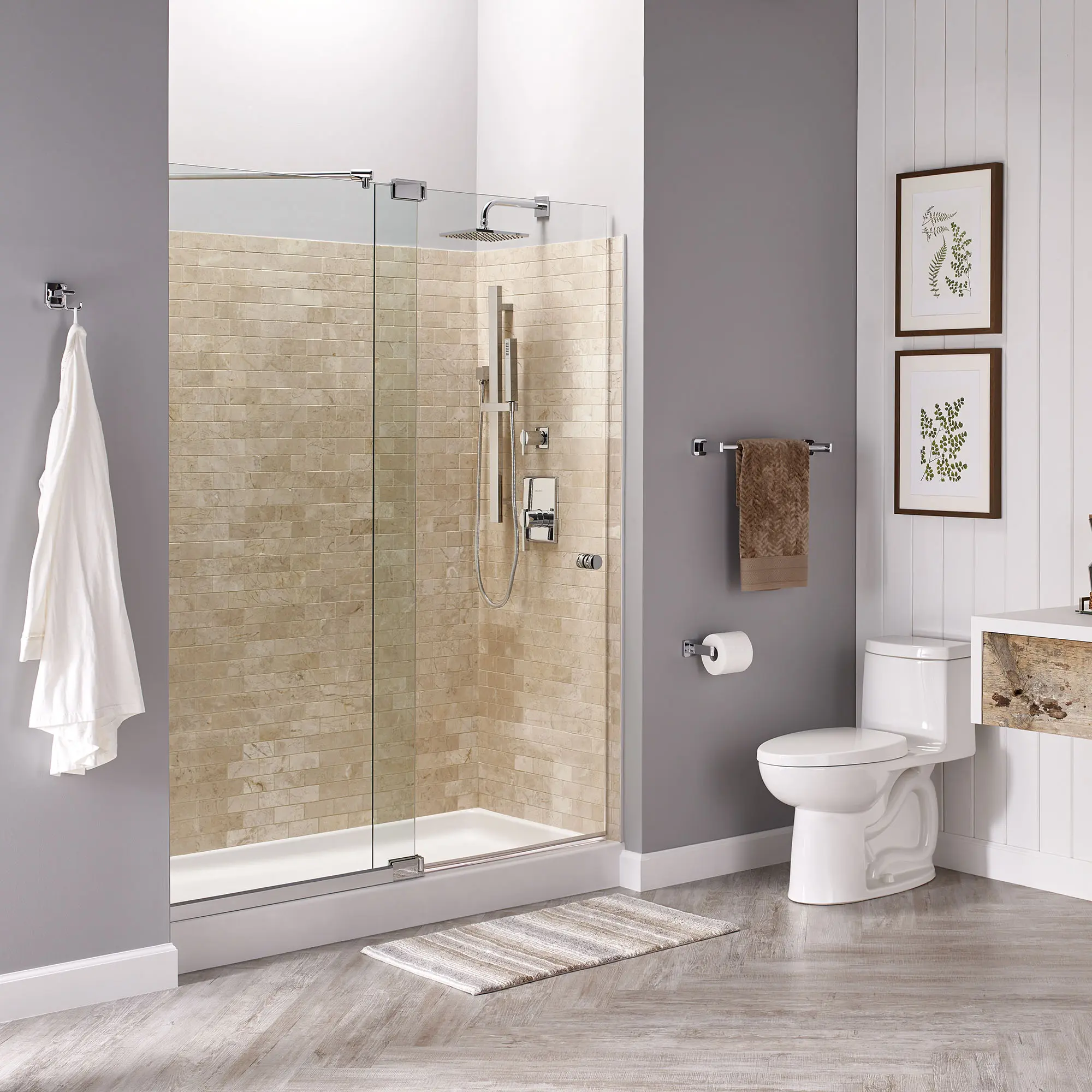 Studio 60x32 inch Single Threshold Shower base with Left-hand Outlet - Image 3
