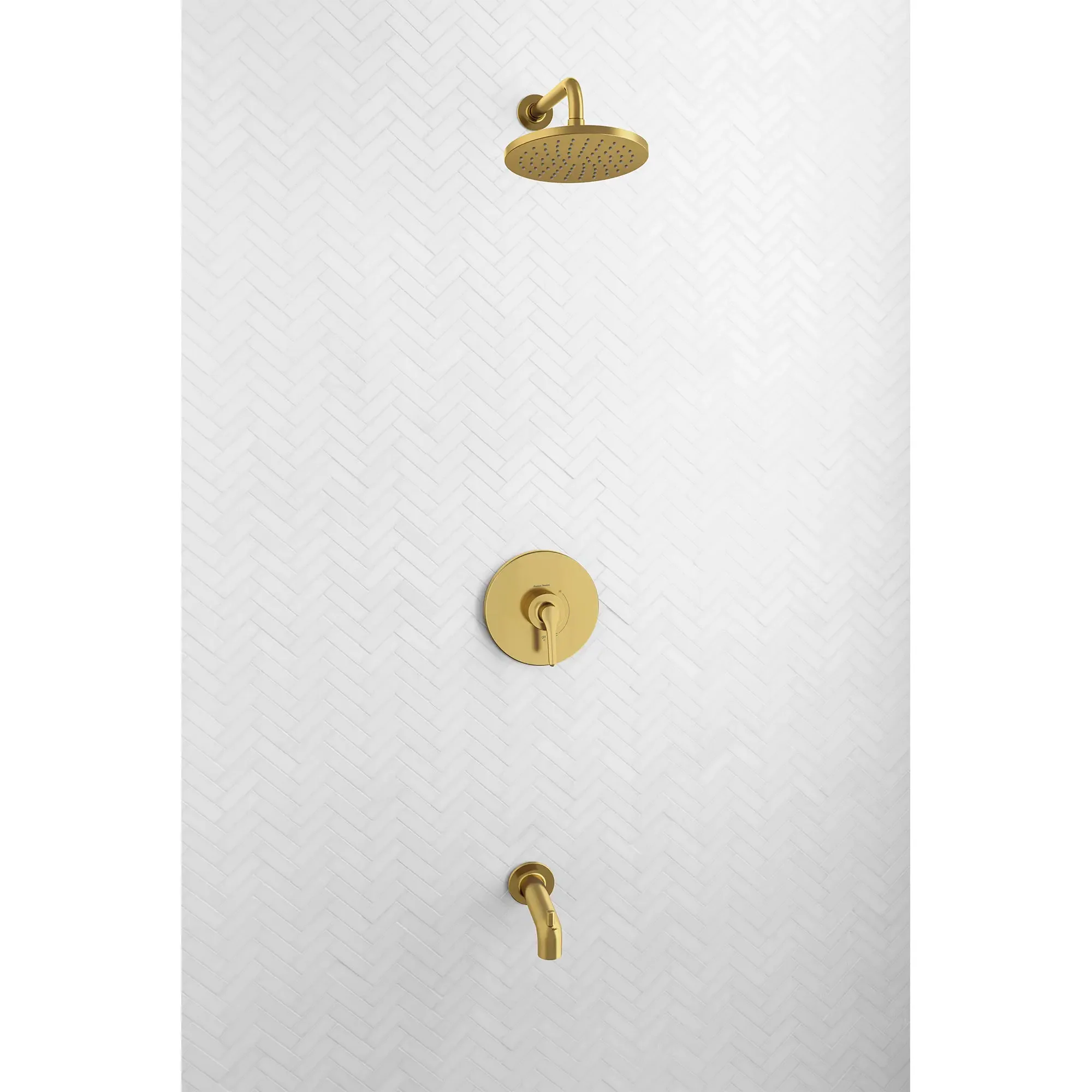 Studio® S 1.8 gpm/6.8 L/min Tub and Shower Trim Kit With Rain Showerhead, Double Ceramic Pressure Balance Cartridge With Lever Handle - Image 5