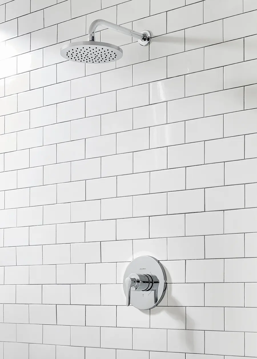 Studio® S 2.5 gpm/ 6.8 L/min  Shower Only Trim With Rain Showerhead With Double Ceramic Balance Cartridge With Lever Handle - Image 4