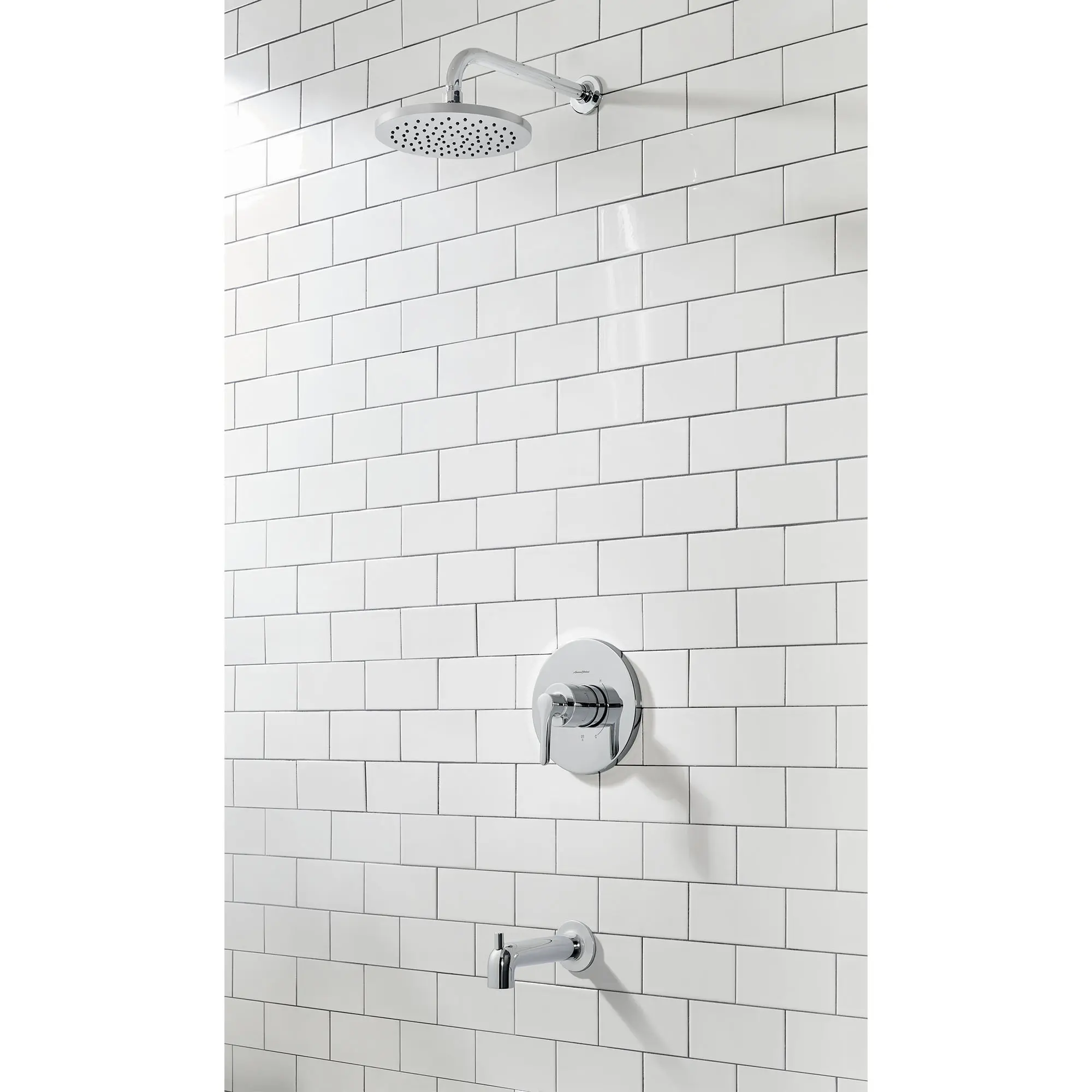 Studio® S 2.5 gpm/9.5 L/min Tub and Shower Trim Kit With Rain Showerhead, Double Ceramic Pressure Balance Cartridge With Lever Handle - Image 4