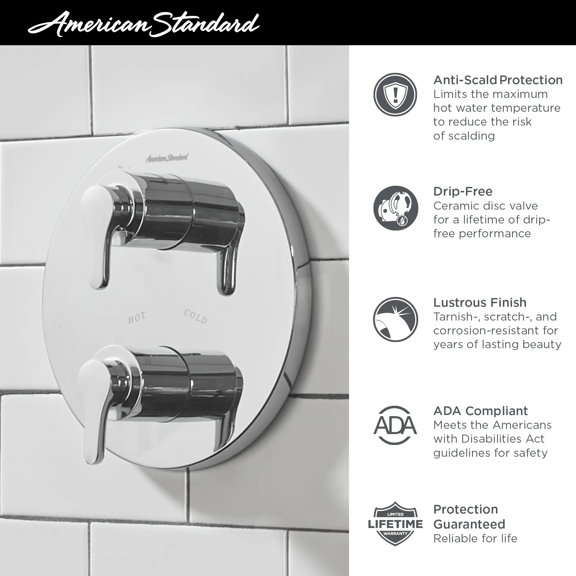 Studio® S 2-Handle Thermostatic Valve Trim Kit - Image 14