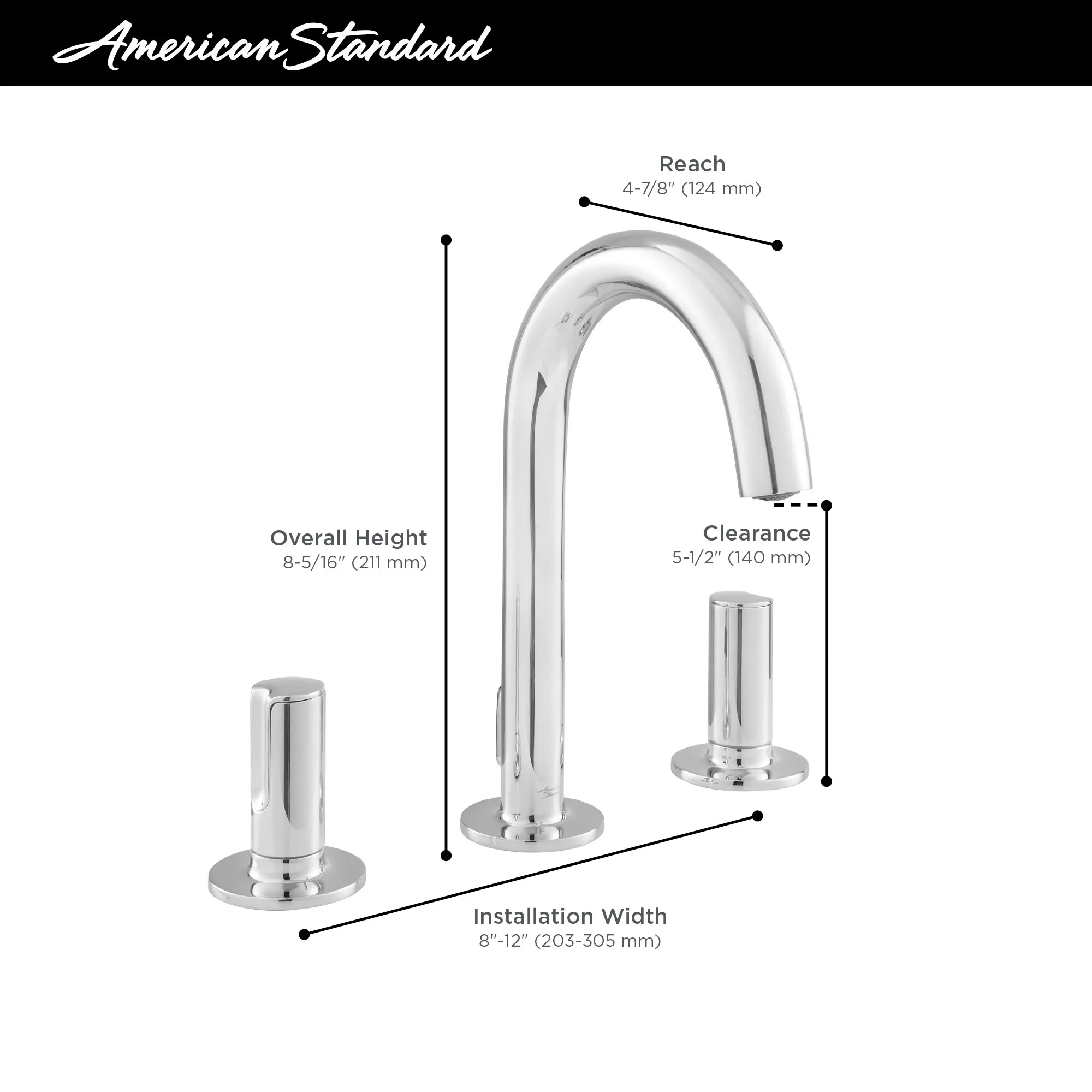 Studio® S 8-Inch Widespread 2-Handle Bathroom Faucet 1.2 gpm/4.5 L/min With Knob Handles - Image 12