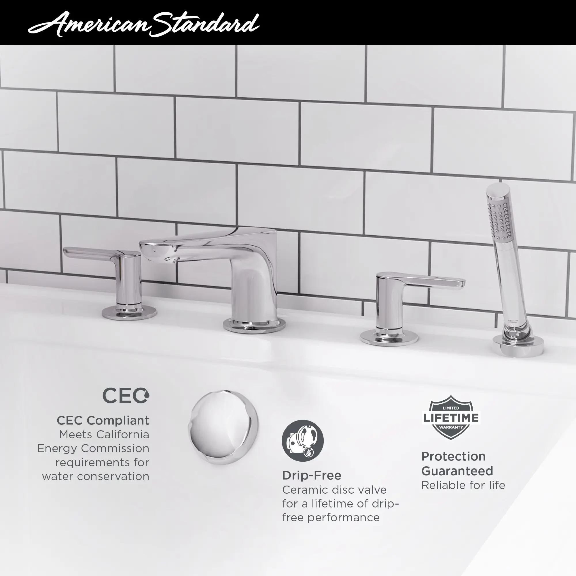 Studio® S Bathtub Faucet With Lever Handles and Personal Shower for Flash® Rough-In Valve - Image 19