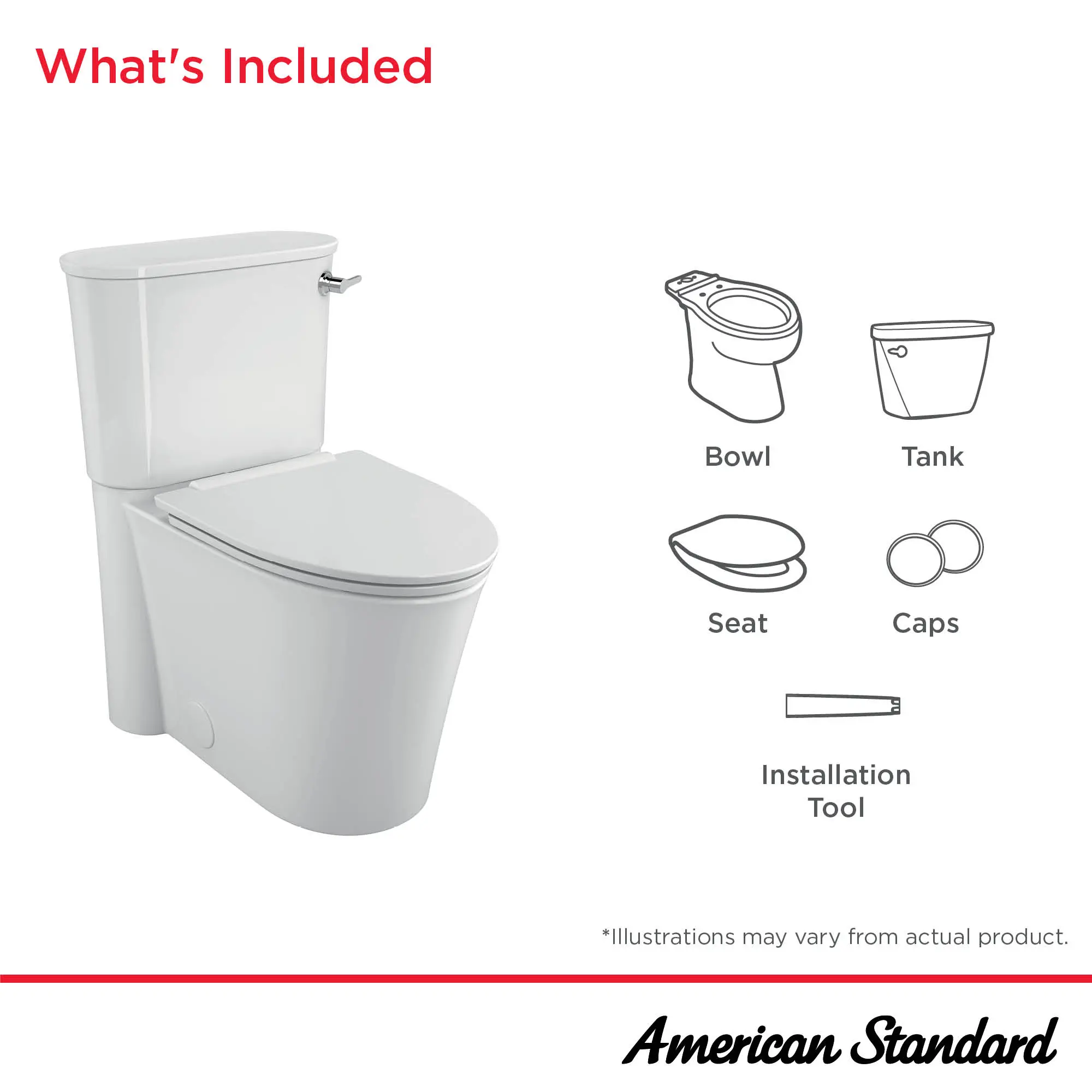 Studio® S Concealed Trapway 1.28 gpf/4.8 Lpf Right-Hand Trip Lever Chair Height Elongated Toilet With Slow Close Seat - Image 13
