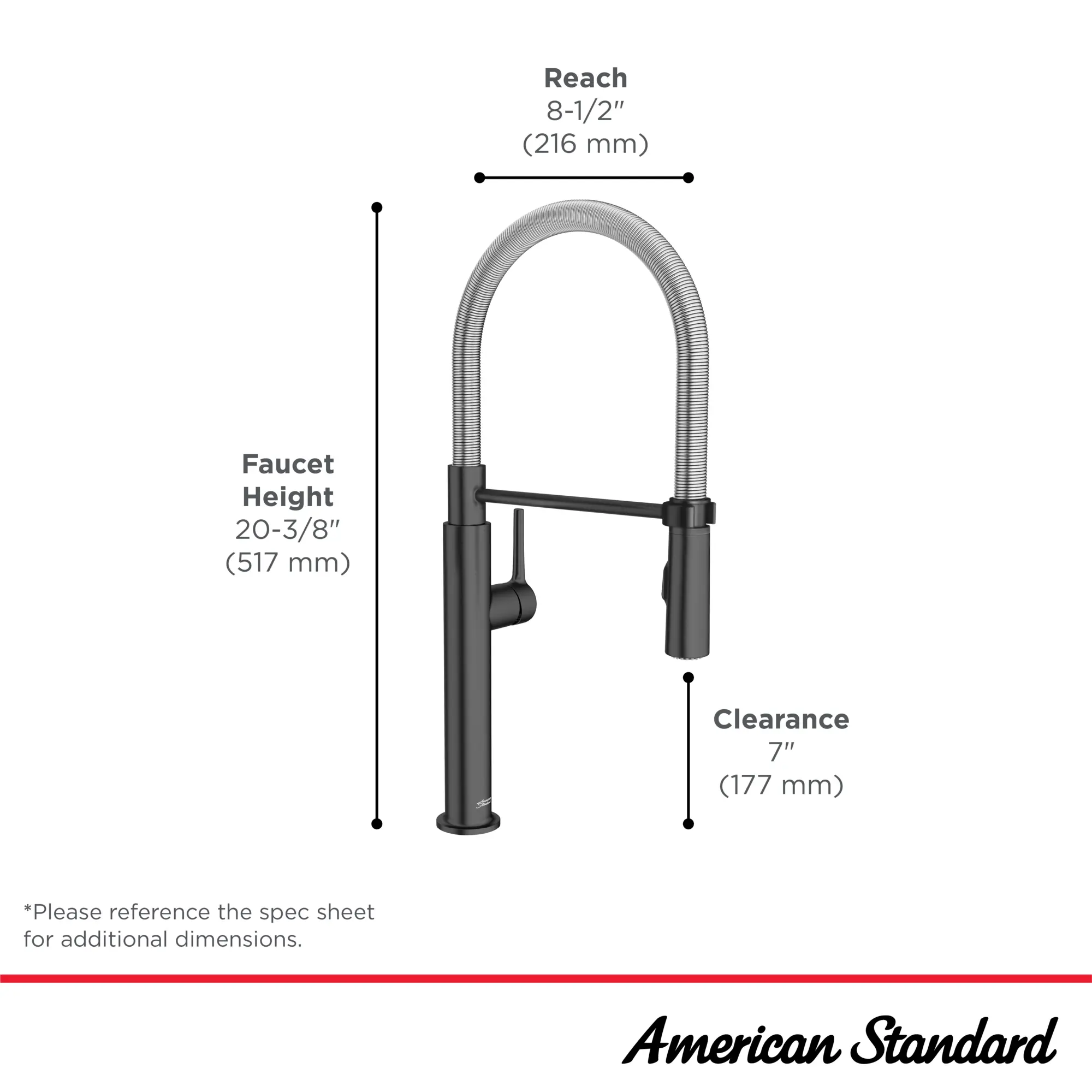 Studio® S Semi-Pro Pull-Down Dual Spray Kitchen Faucet With Spring Spout - Image 25
