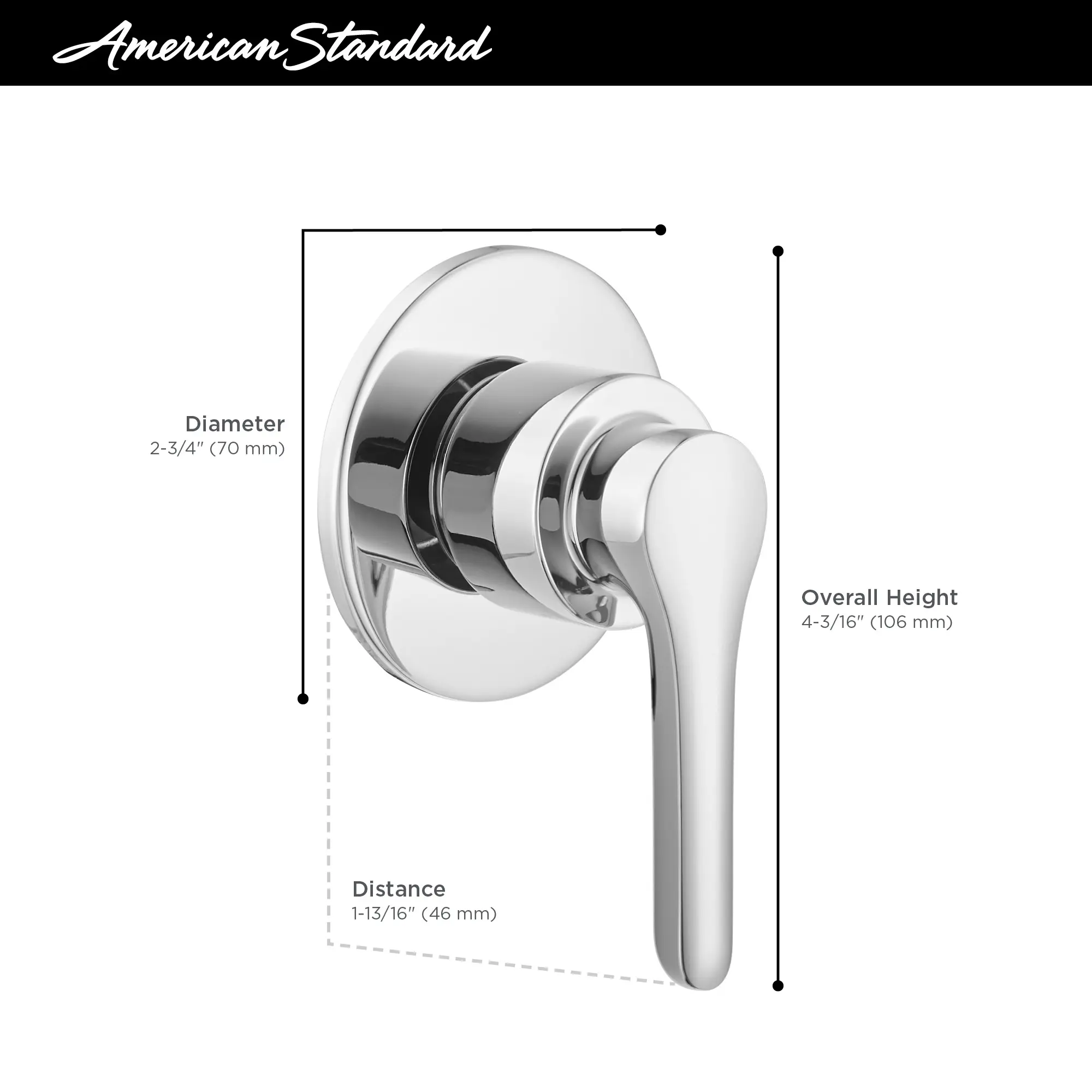 Studio® S Single-Handle Diverter Valve Trim Kit - Image 6