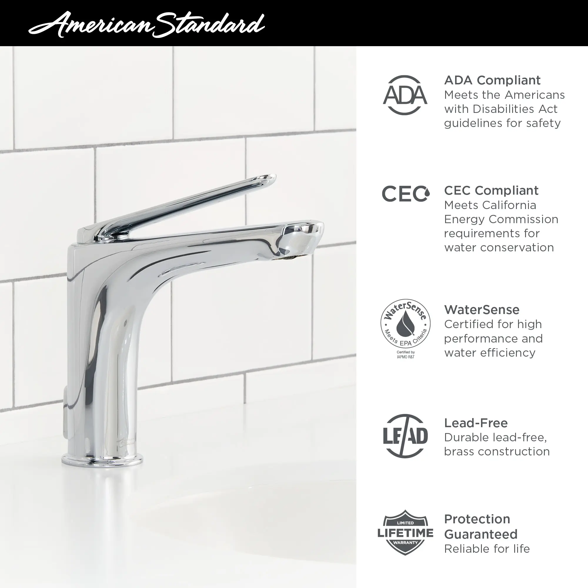 Studio® S Single Hole Single-Handle Bathroom Faucet 1.2 gpm/ 4.5 L/min With Lever Handle - Image 6