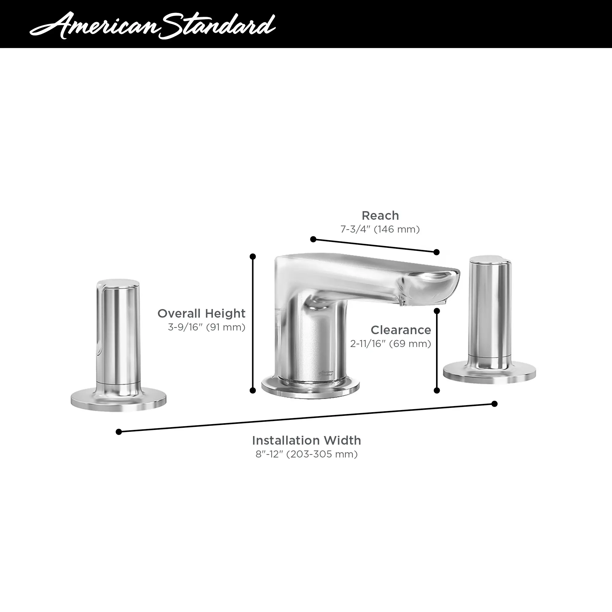 Studio® S Widespread Low Spout 2-Handle Bathroom Faucet 1.2 gpm/4.5 L/min With Knob Handles - Image 11