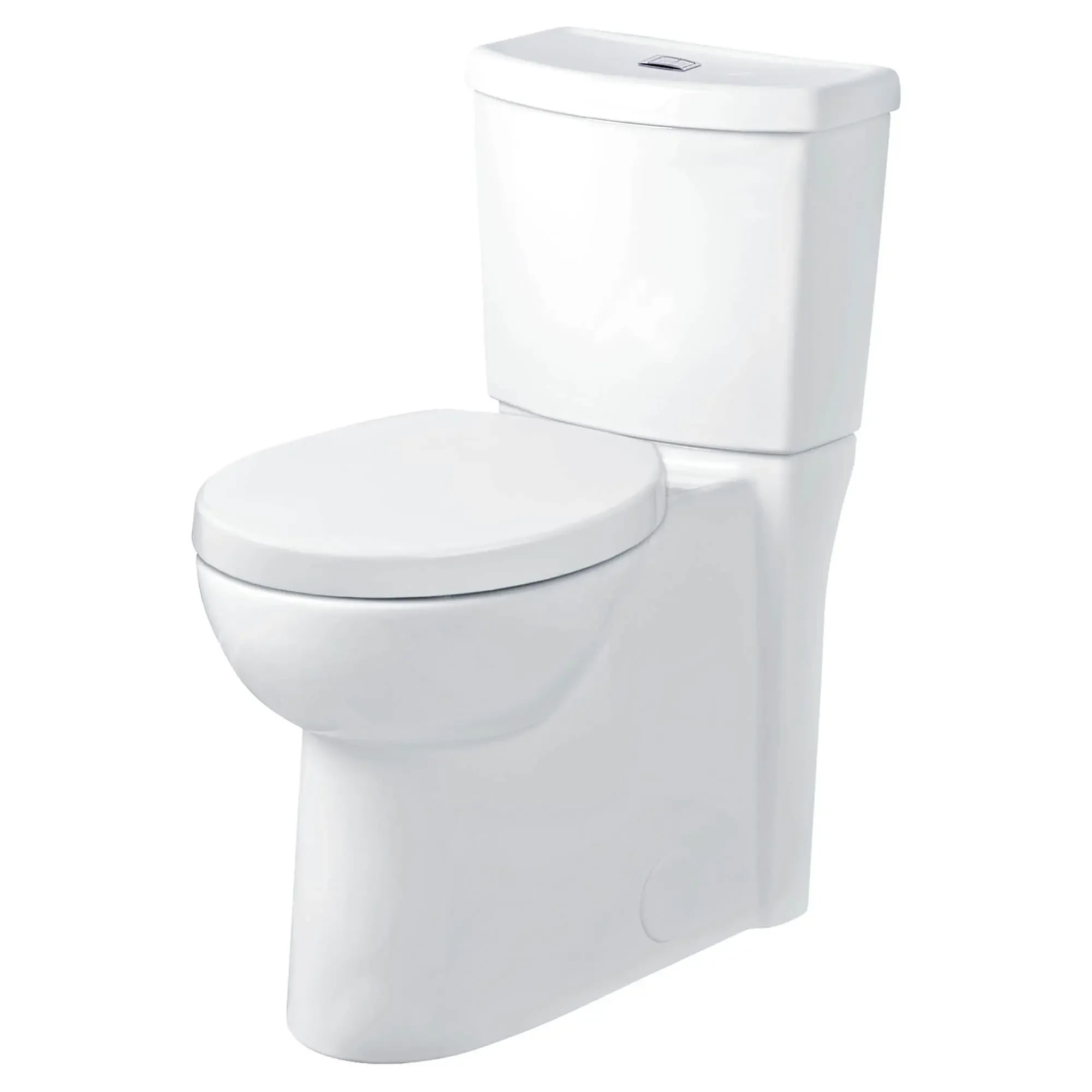 Studio Skirted Two-Piece Dual Flush 1.6 gpf/6.0 Lpf and 1.1 gpf/4.2 Lpf Chair Height Round Front Toilet With Seat - Image 2