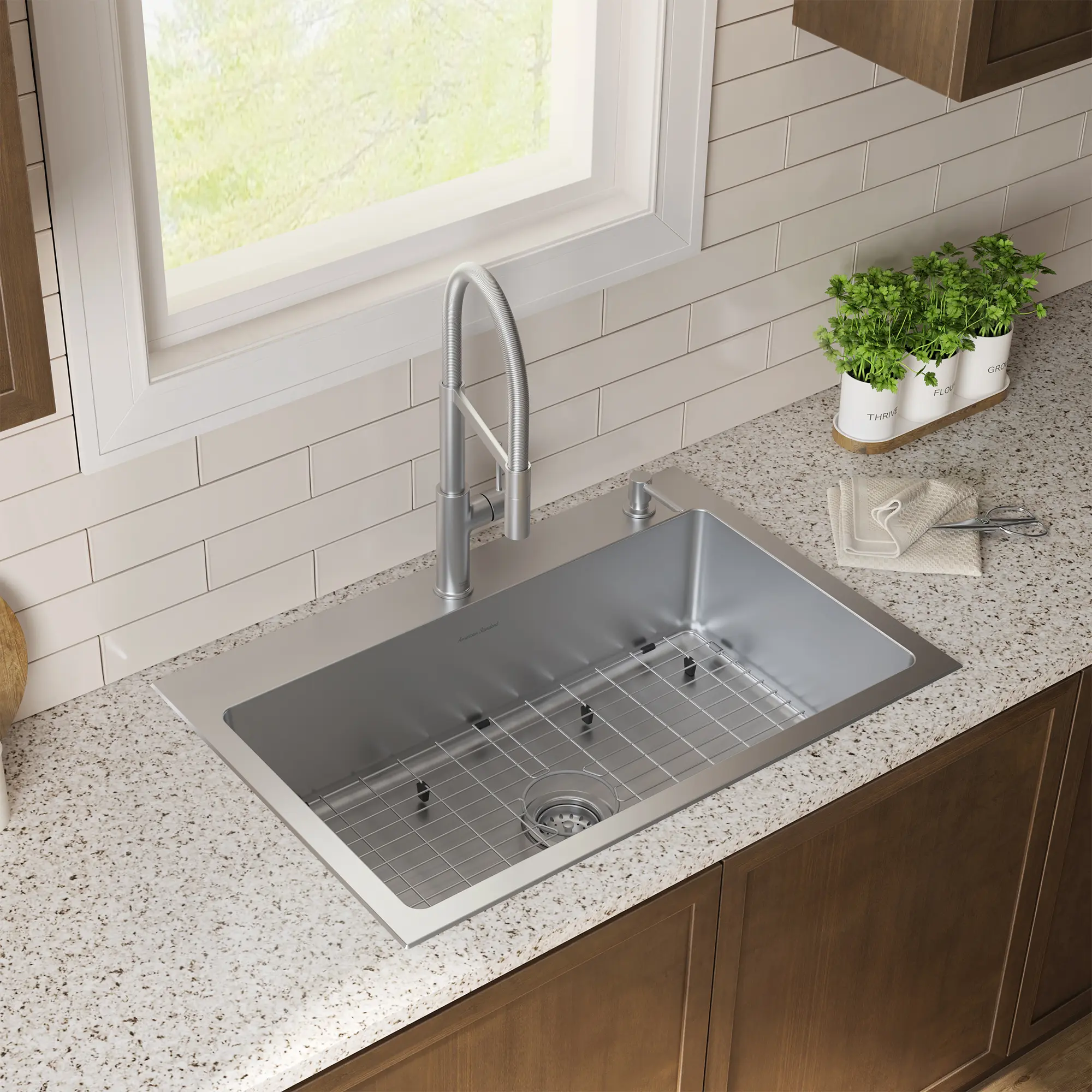 Tamarind® 33 x 22-Inch Stainless Steel Single-Bowl 1-Hole Kitchen Sink and Faucet - Image 8