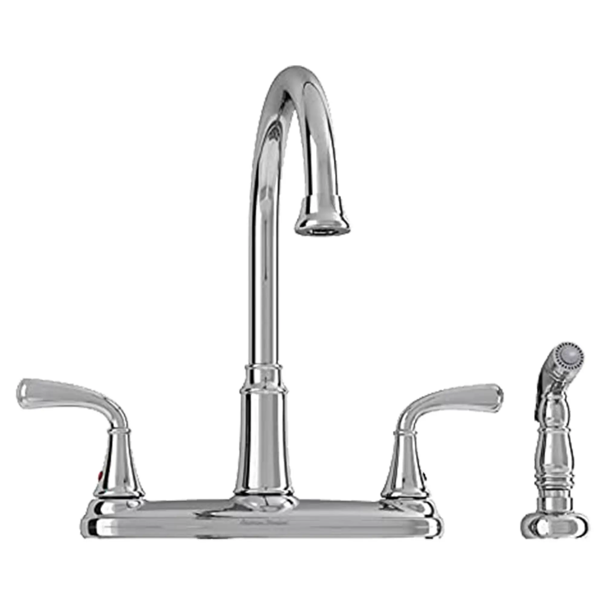 Tinley 2-Handle High-Arc Kitchen Faucet with Separate Side Spray