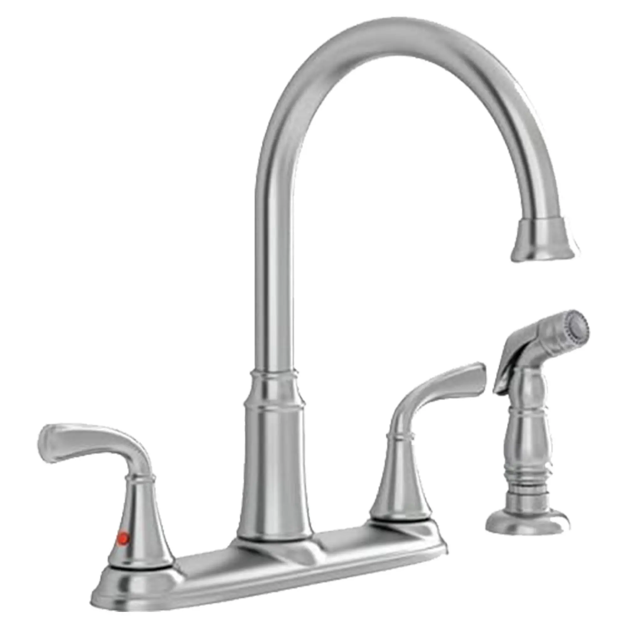 Tinley 2-Handle High-Arc Kitchen Faucet with Separate Side Spray - Image 2
