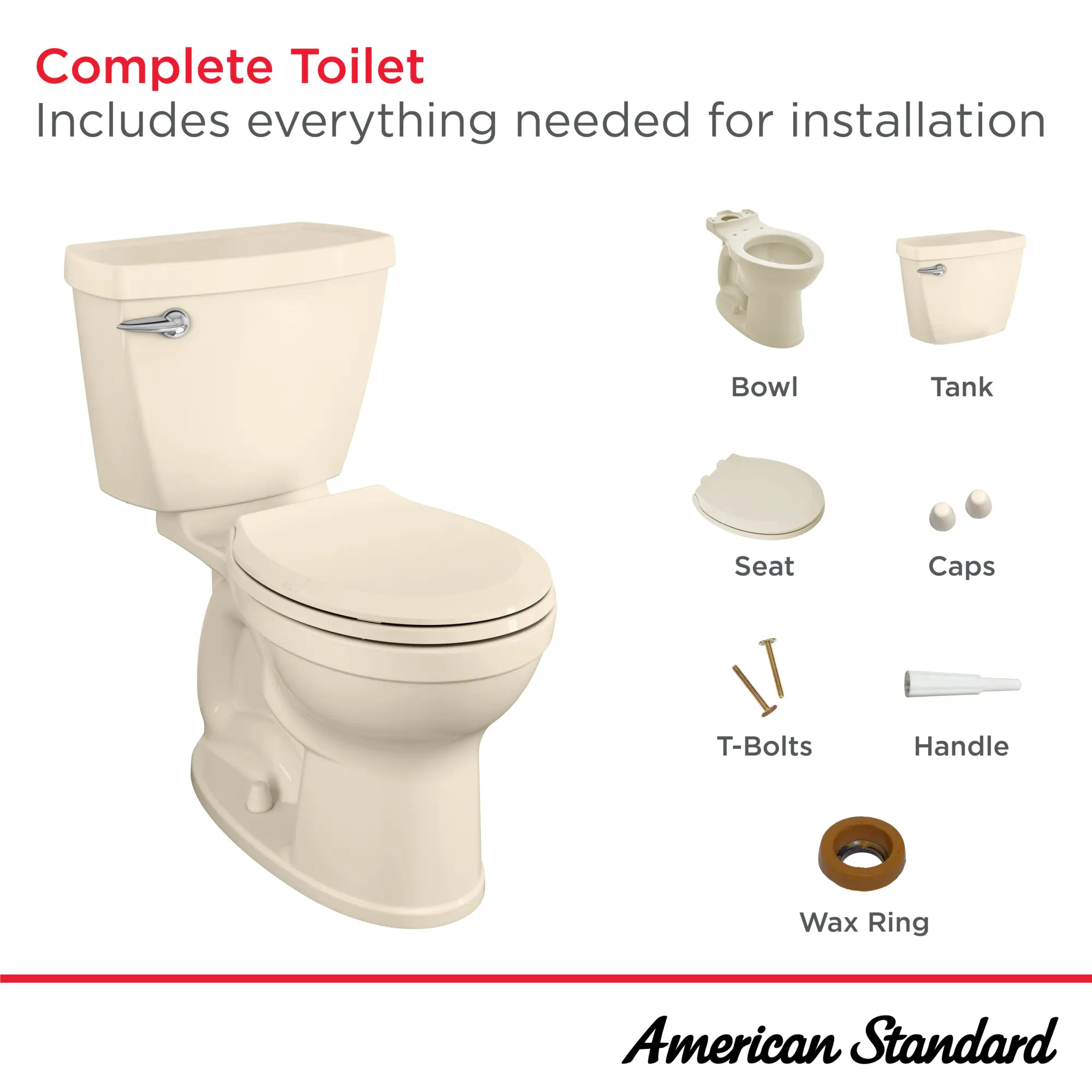 Titan 1.6 GPF/6.0 LPF Left Trip Lever Chair Height Round-Front Aquaguard Toilet with Seat - Image 28