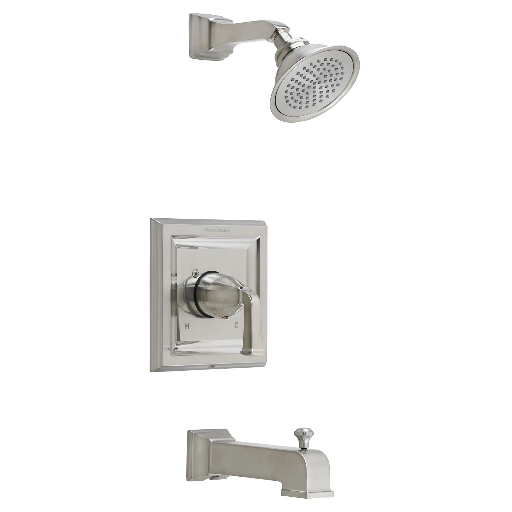 Town Square 2.5 GPM Tub and Shower Trim Kit with Rain Showerhead and Lever Handle - Image 2