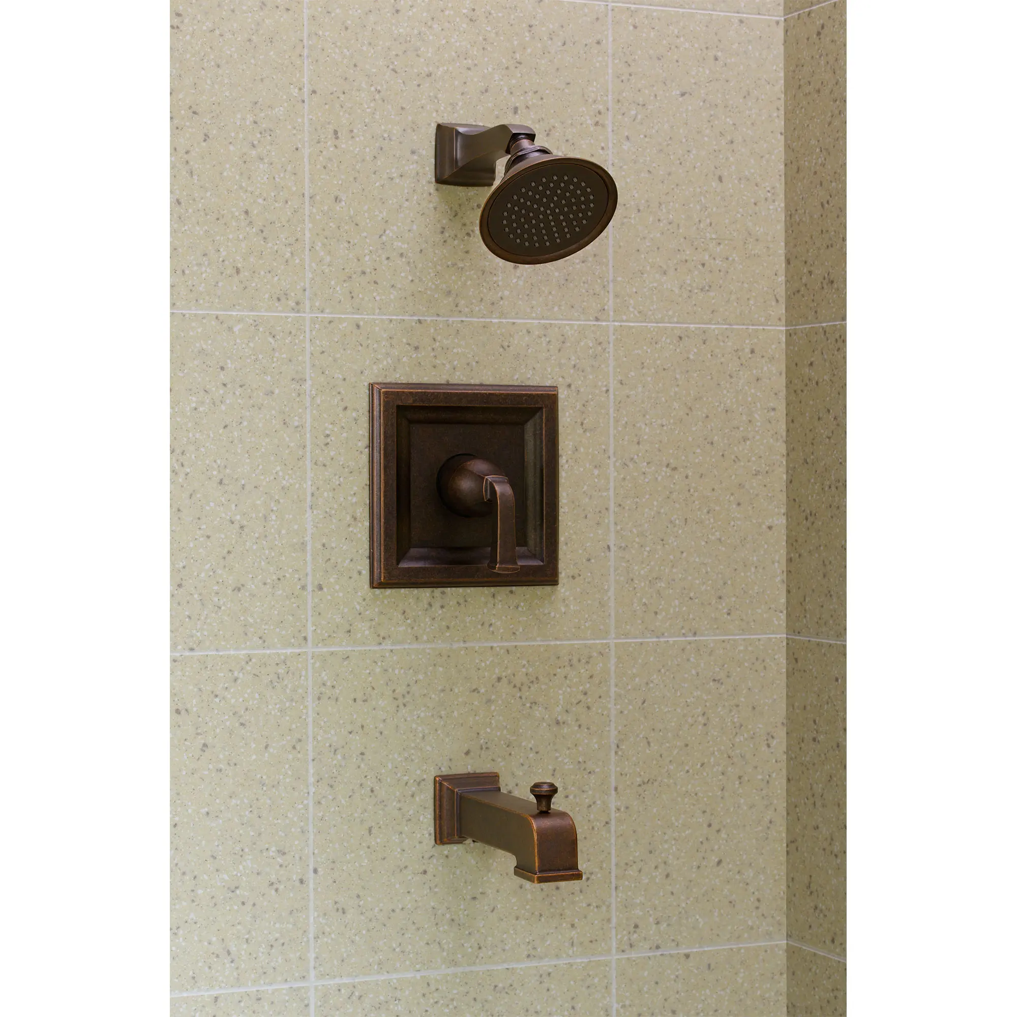 Town Square 2.5 GPM Tub and Shower Trim Kit with Rain Showerhead and Lever Handle - Image 4
