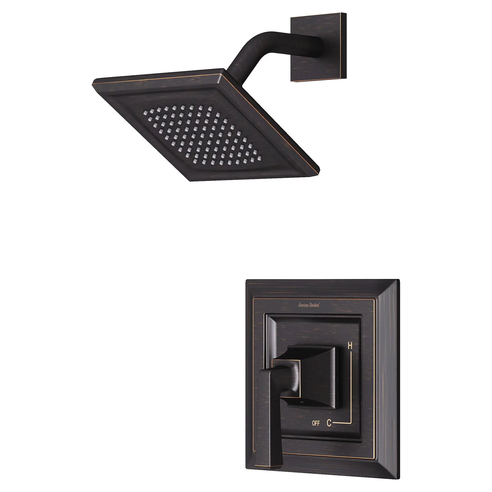 Town Square S 2.5 gpm/9.5 L/min Shower Trim Kit With Single Function Showerhead, Double Ceramic Pressure Balance Cartridge With Lever Handle - Image 25