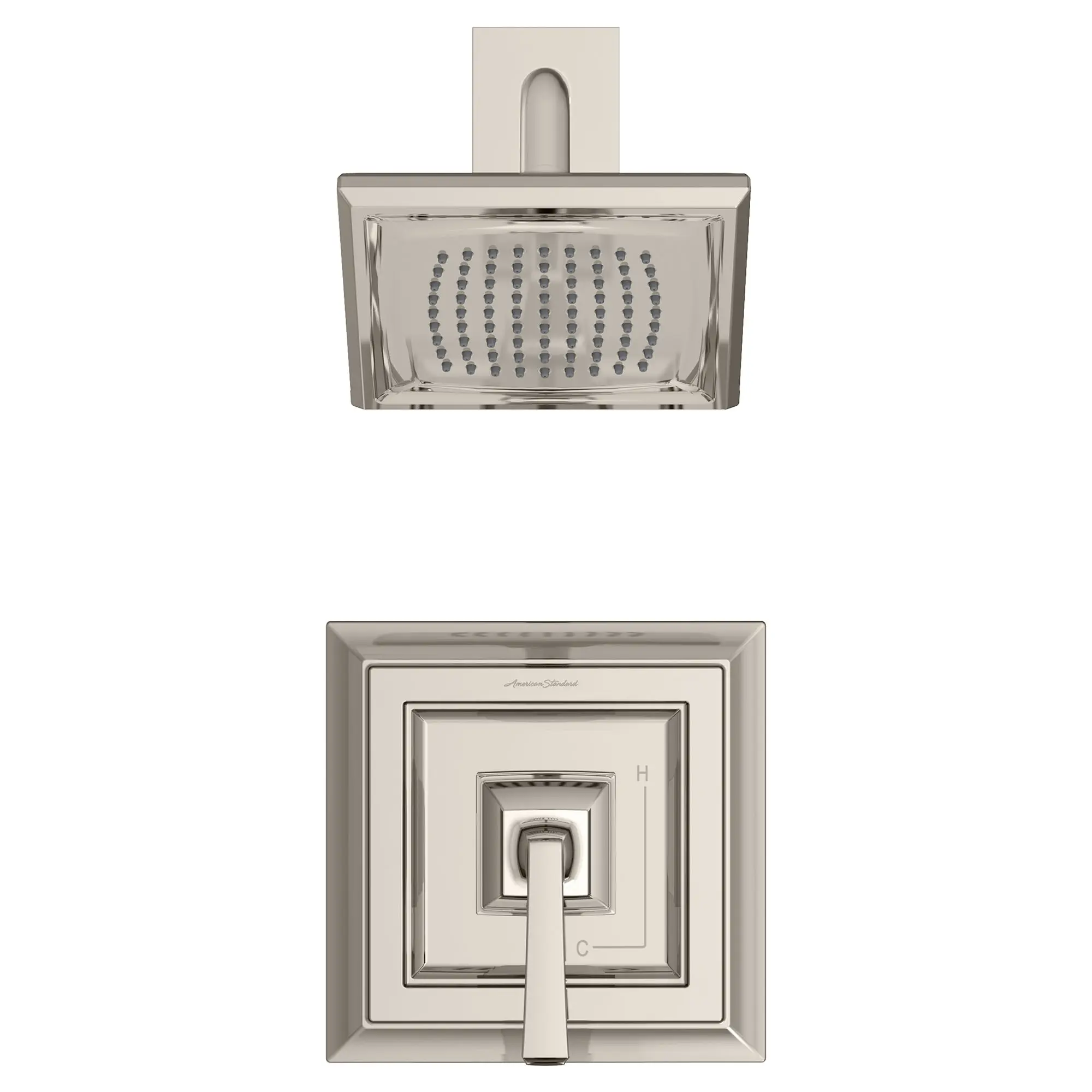 Town Square S 2.5 gpm/9.5 L/min Shower Trim Kit With Single Function Showerhead, Double Ceramic Pressure Balance Cartridge With Lever Handle - Image 28