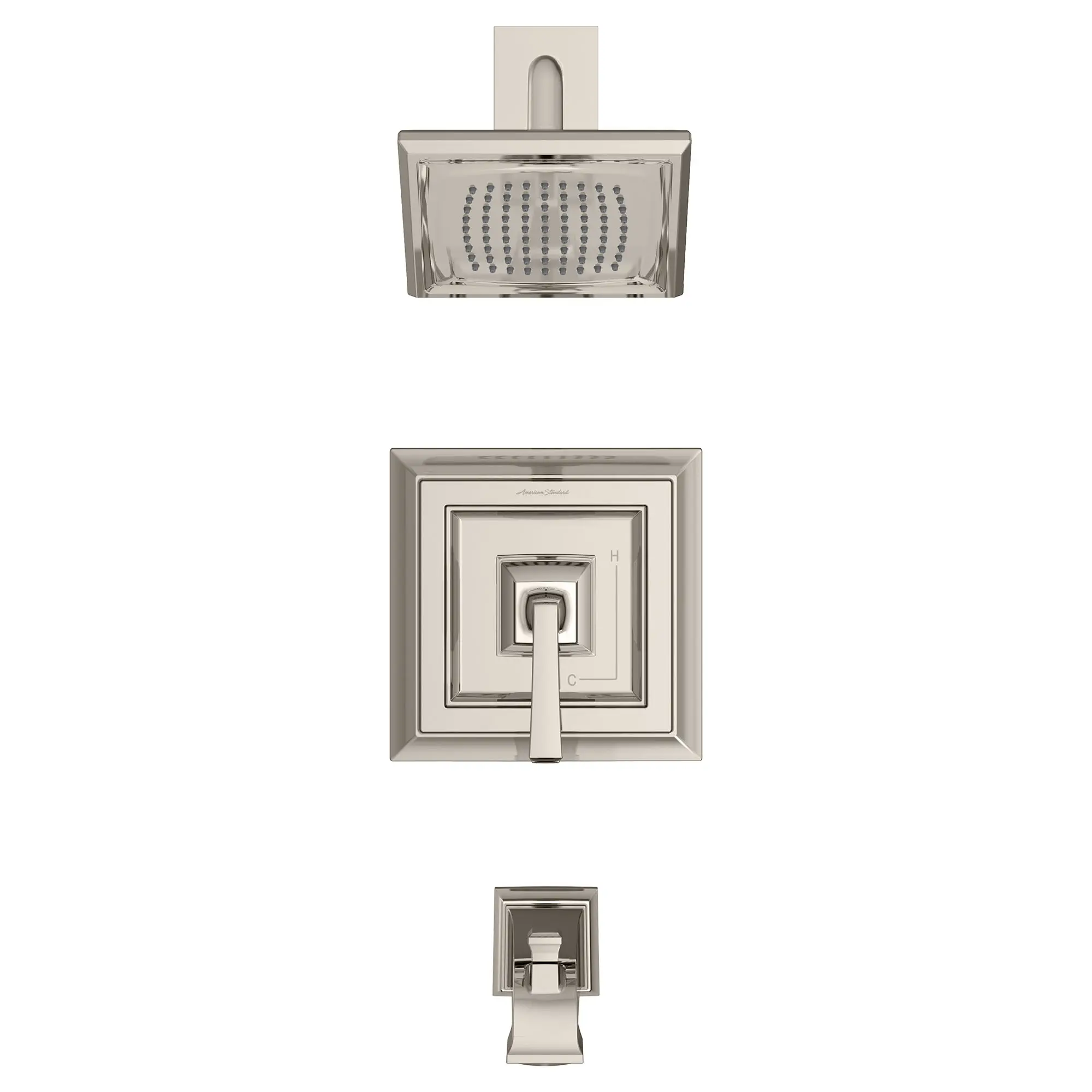 Town Square S 2.5 gpm/9.5 L/min Tub and Shower Trim Kit With Single Function Showerhead, Double Ceramic Pressure Balance Cartridge With Lever Handle - Image 24