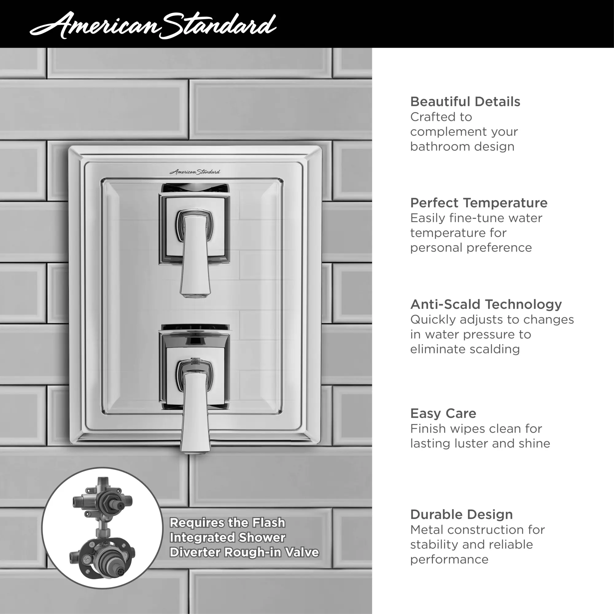 Town Square® S 2-Handle Integrated Shower Diverter Trim Only - Image 25