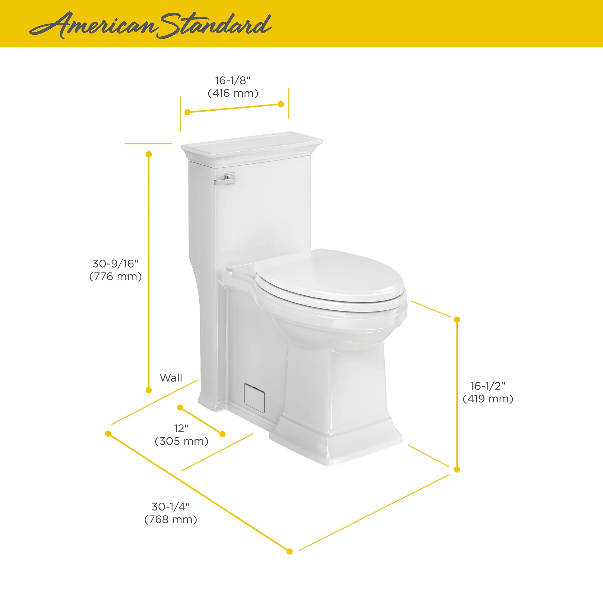 Town Square® S One-Piece 1.28 gpf/4.8 Lpf Chair Height Elongated Toilet With Seat - Image 38