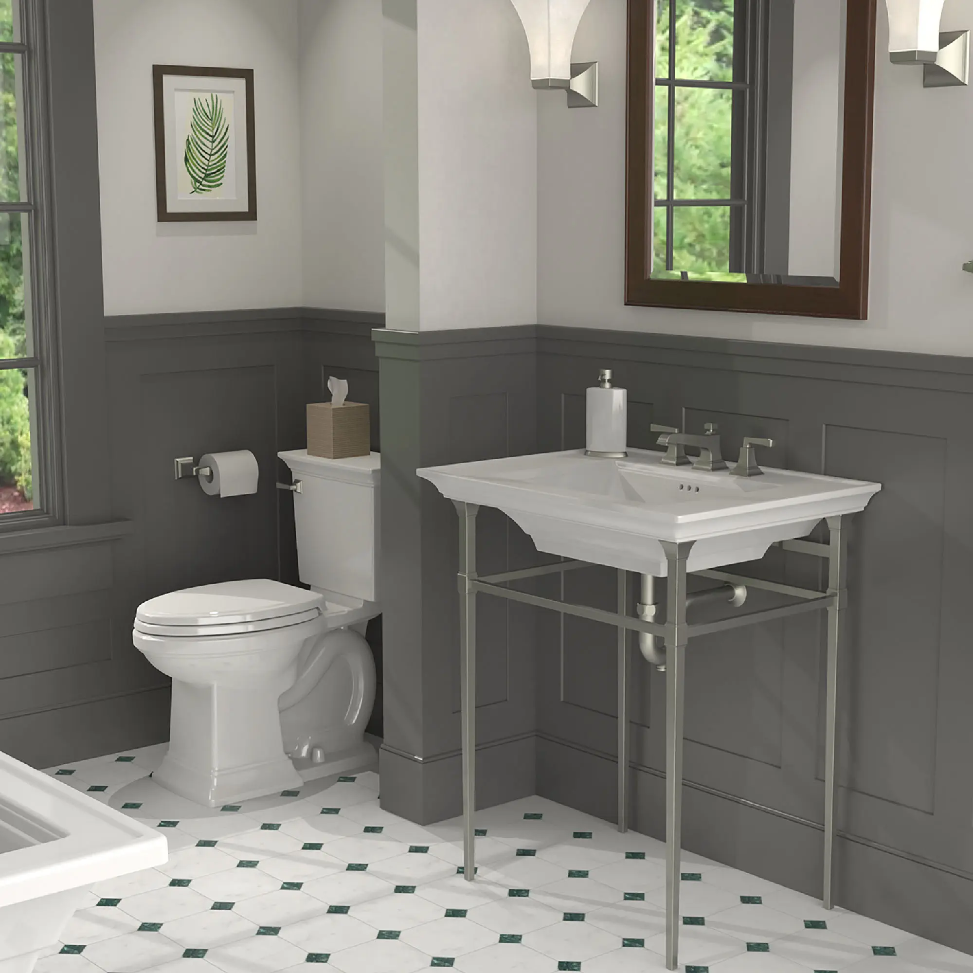 Town Square® S Two-Piece 1.28 gpf/4.8 Lpf Chair Height Elongated Toilet Less Seat - Image 11