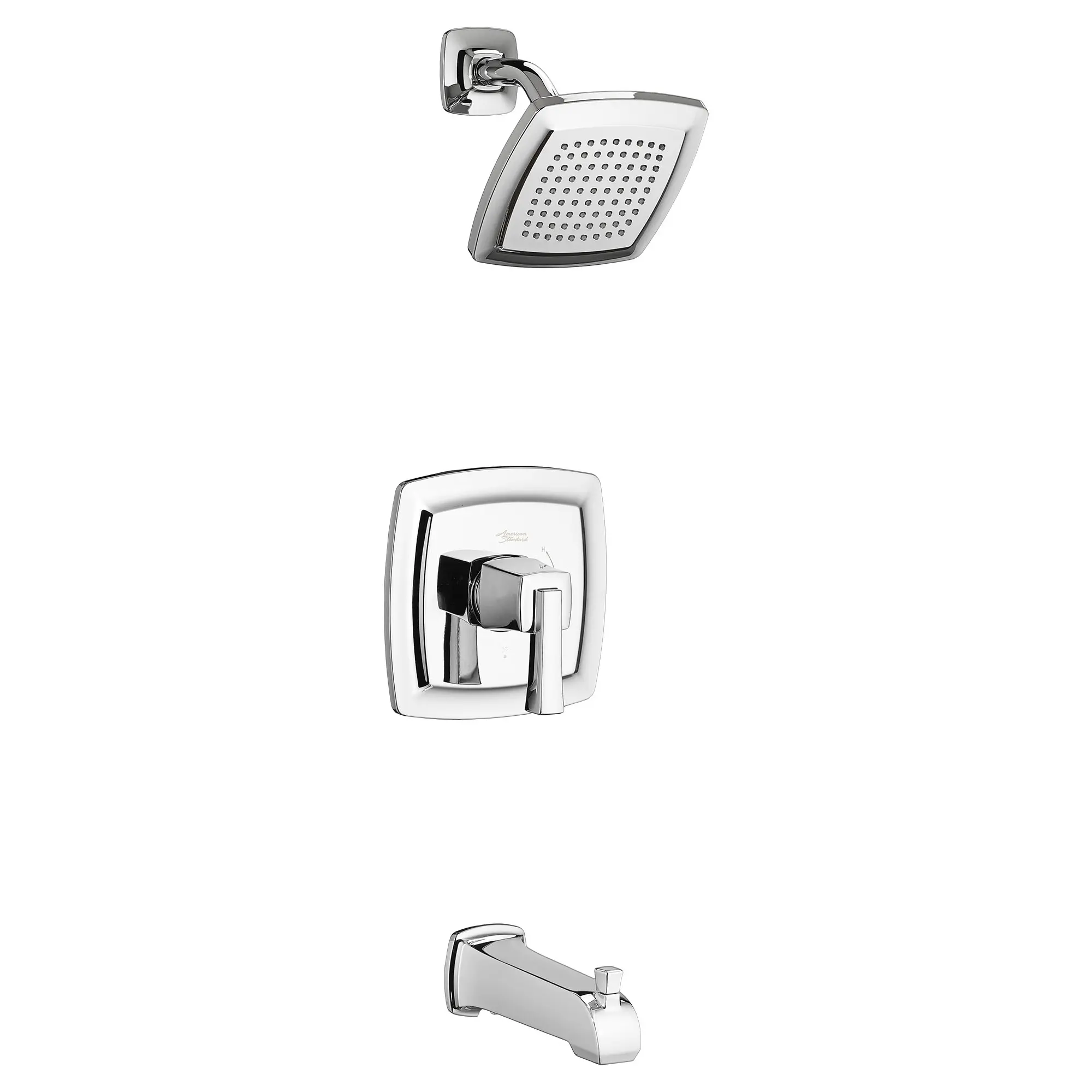 Townsend® 2.5 gpm/9.5L/min Tub and Shower Trim Kit With Rain Showerhead, Double Ceramic Pressure Balance Cartridge With Lever Handle - Image 2