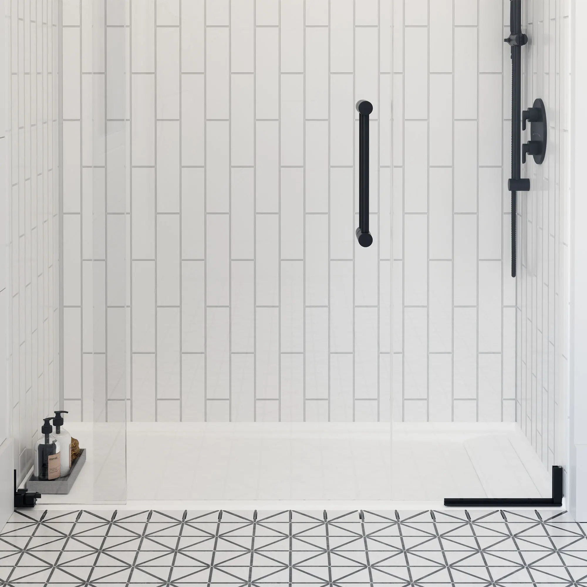 Townsend 60 x 32-Inch Single Threshold Shower Base With Right-Hand Outlet - Image 2
