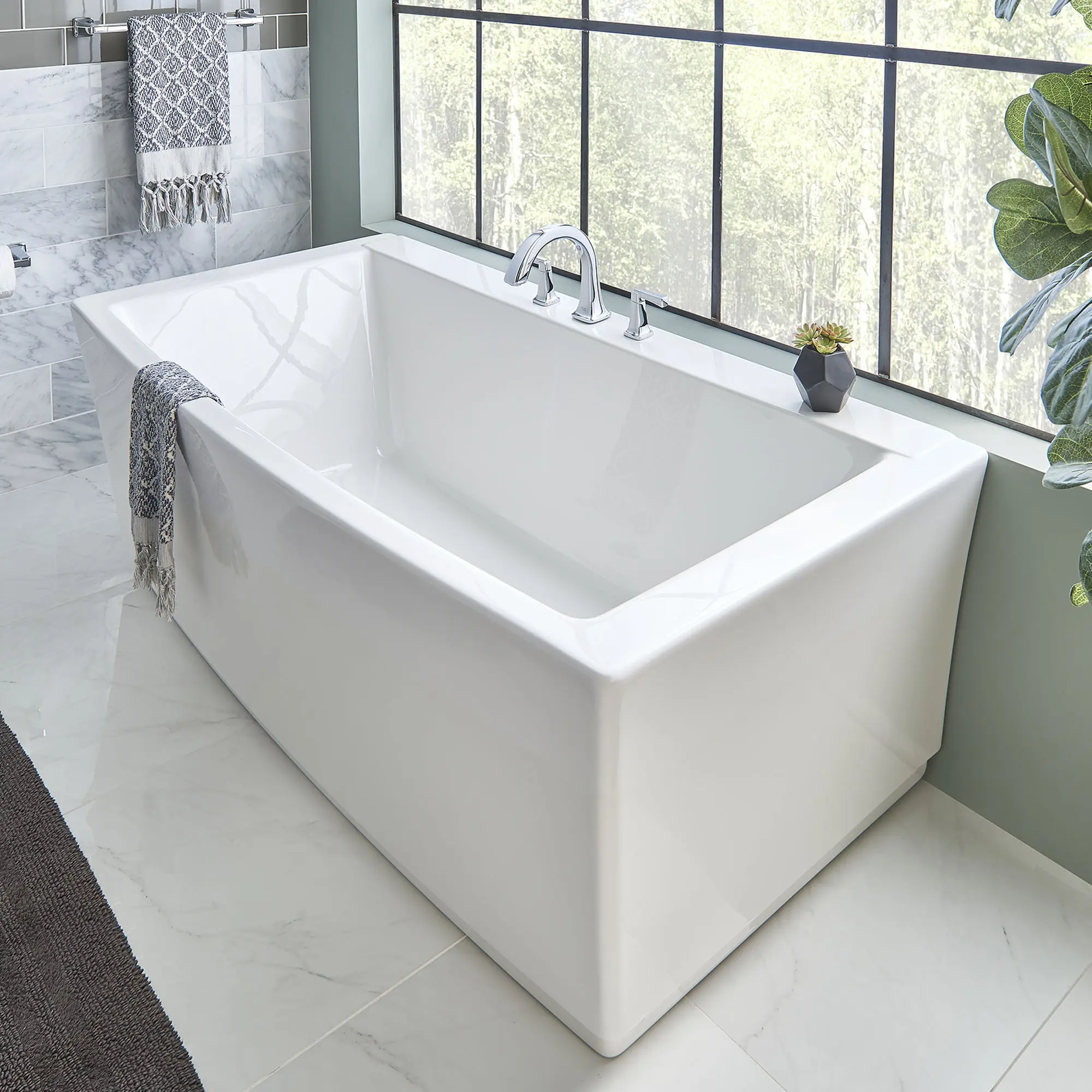 Townsend® 68 x 36-Inch Freestanding Bathtub Center Drain With Integrated Overflow - Image 19