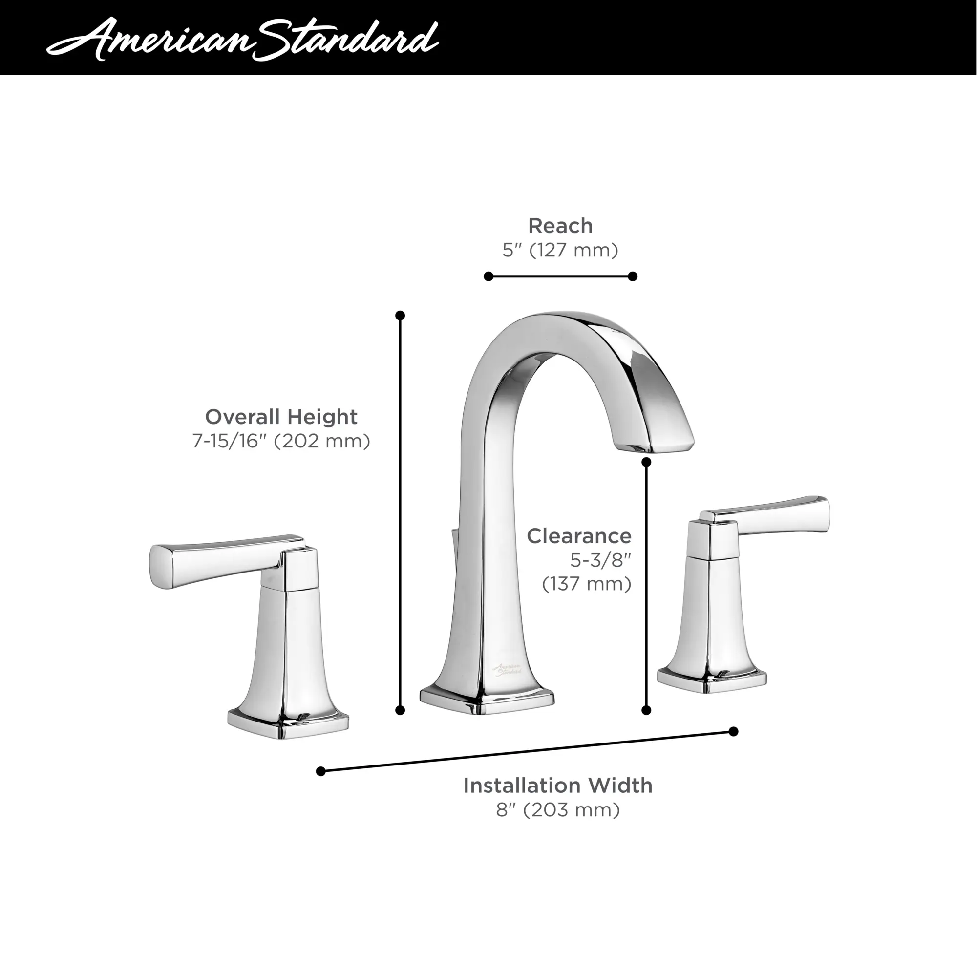 Townsend® 8-Inch Widespread 2-Handle Bathroom Faucet 1.2 gpm/4.5 L/min - Image 14