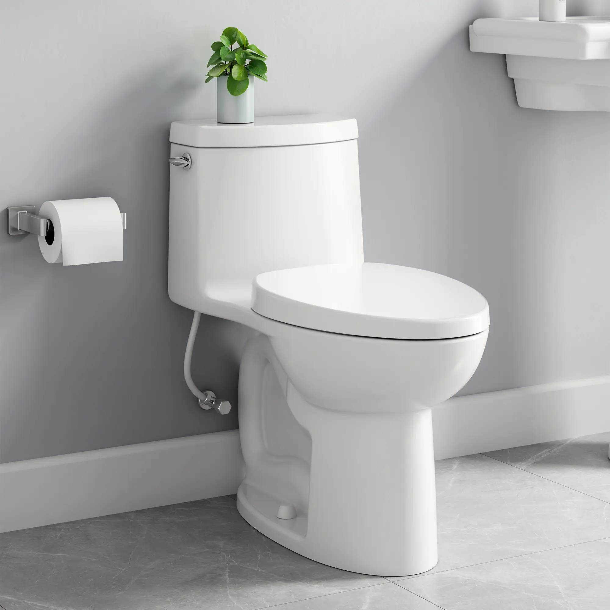 Transform One-Piece 1.28 gpf/4.8 Lpf Chair Height Elongated Toilet With Seat - Image 4