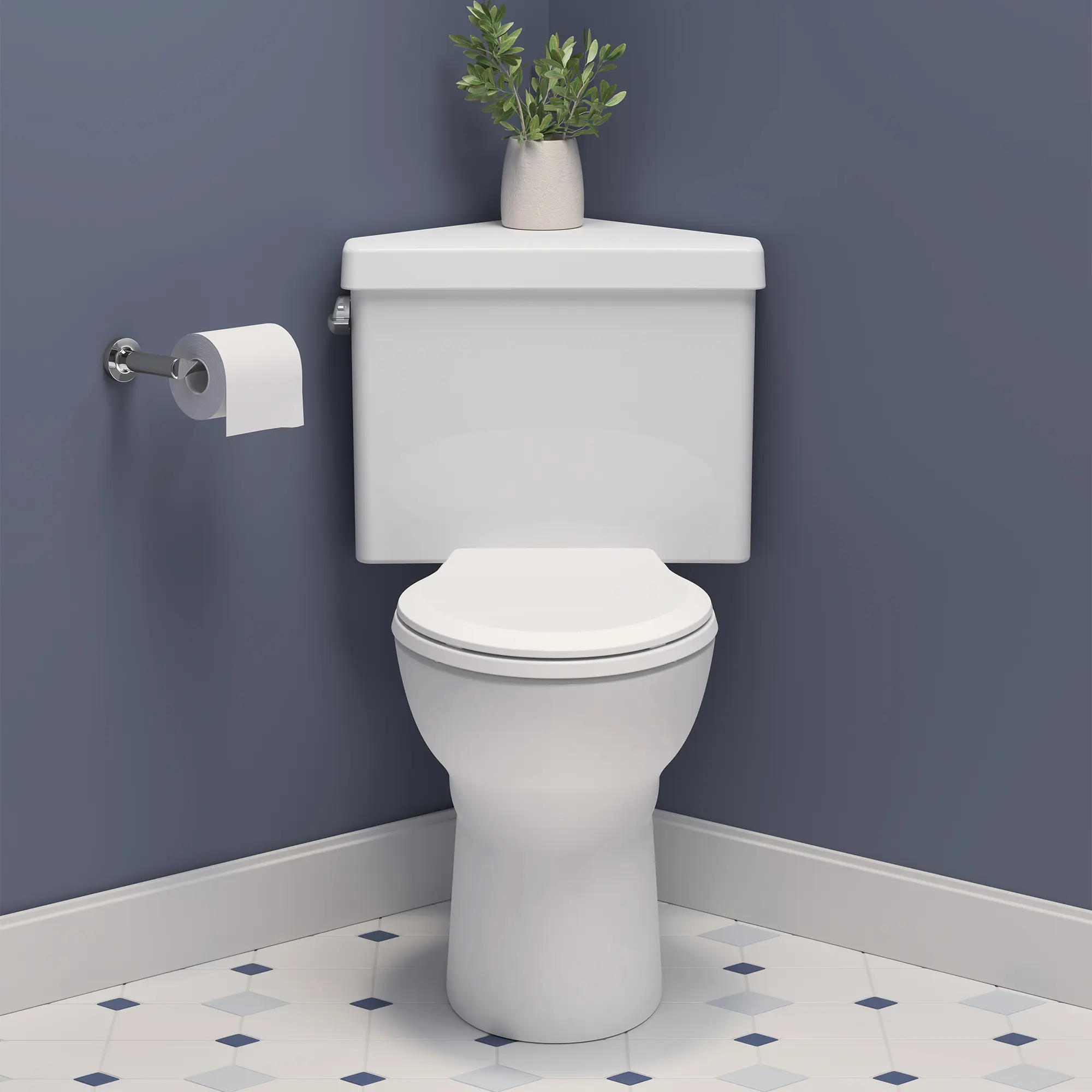 Triangle Cadet® PRO Two-Piece 1.28 gpf/4.8 Lpf Chair Height Elongated Toilet With Seat and Wax Ring - Image 5