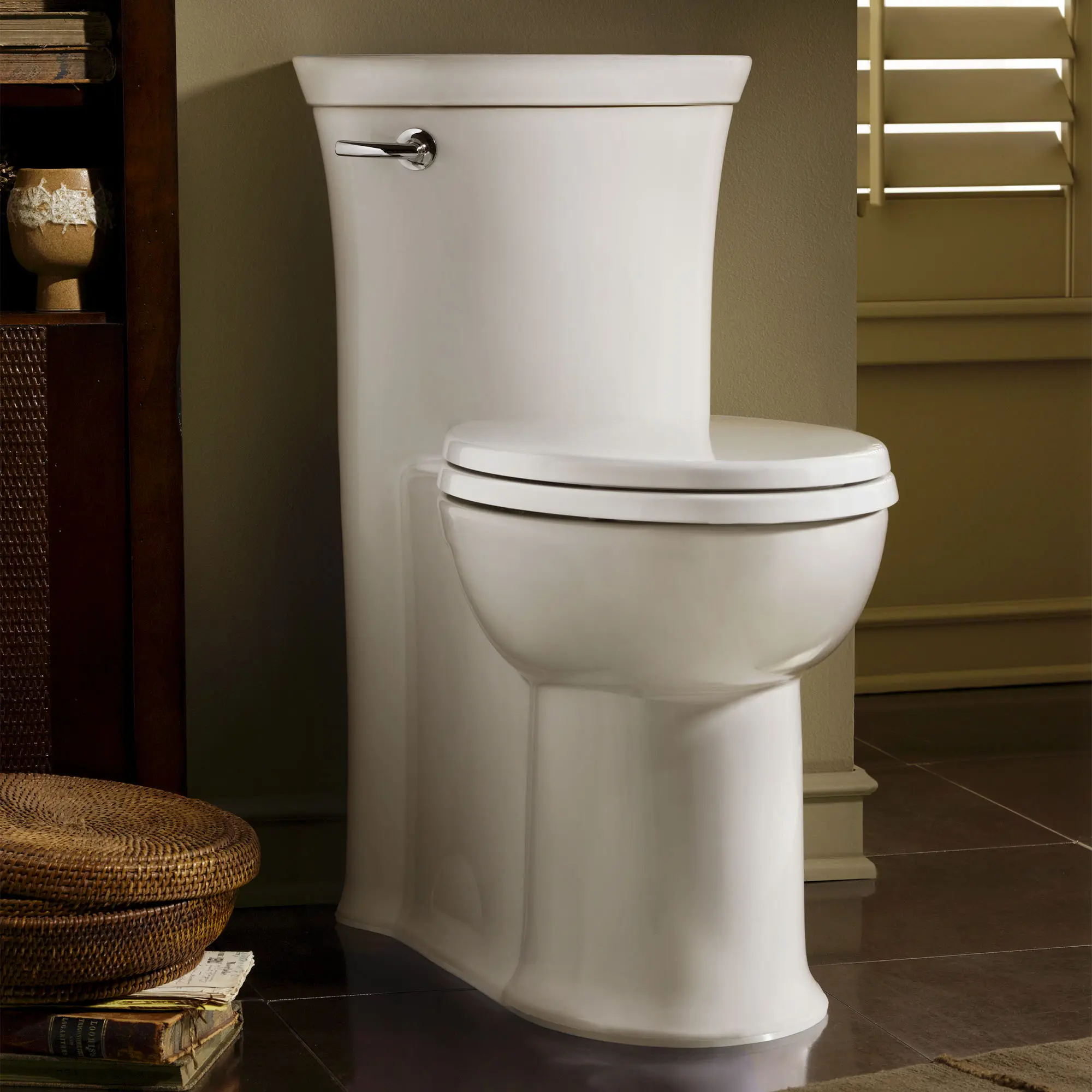 Tropic® One-Piece 1.28 gpf/4.8 Lpf Chair Height Elongated Toilet With Seat - Image 11