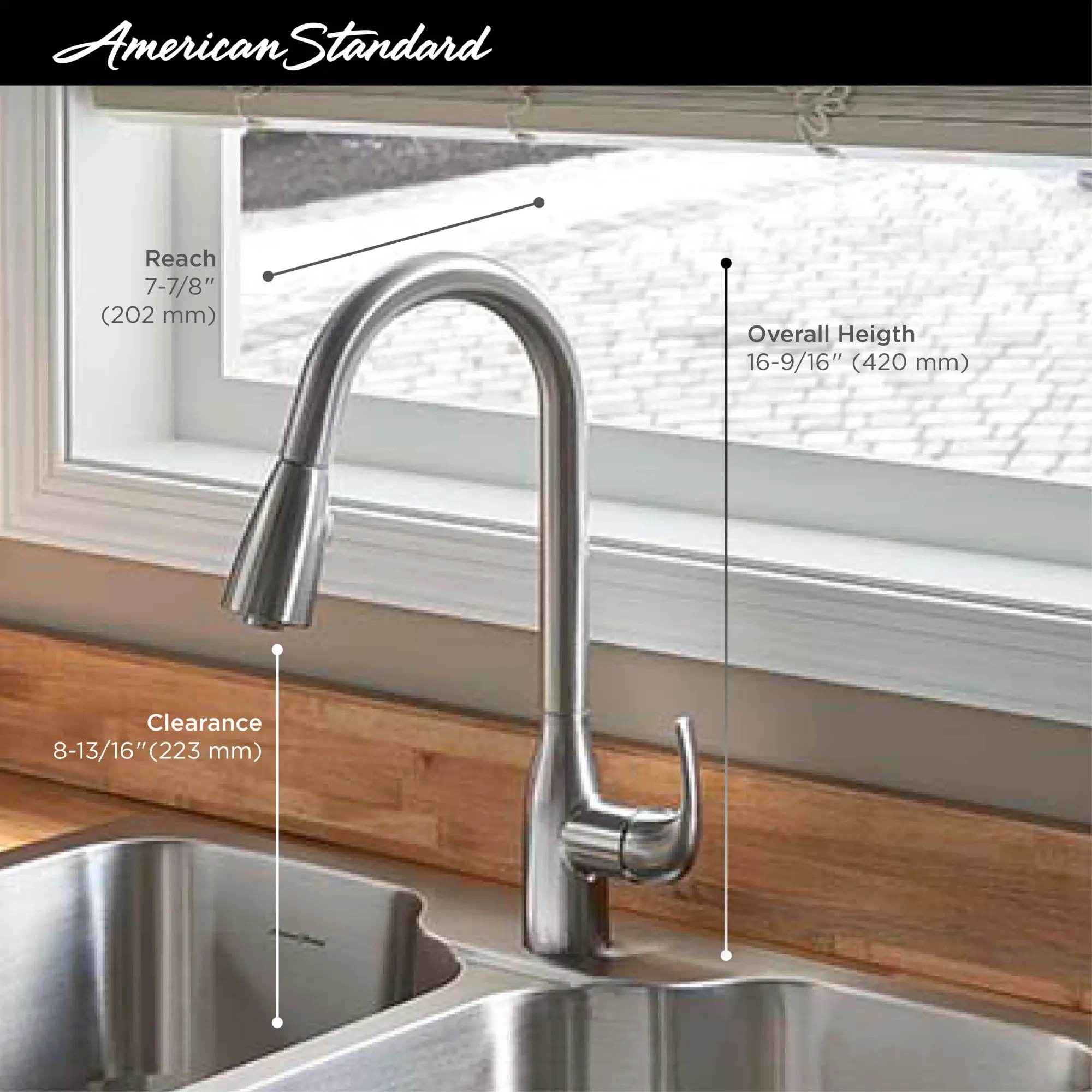 Tulsa® 33 x 22-Inch Stainless Steel Drop-In Or Undermount Double-Bowl Residential Kitchen Sink With Dual-Spray Faucet - Image 7