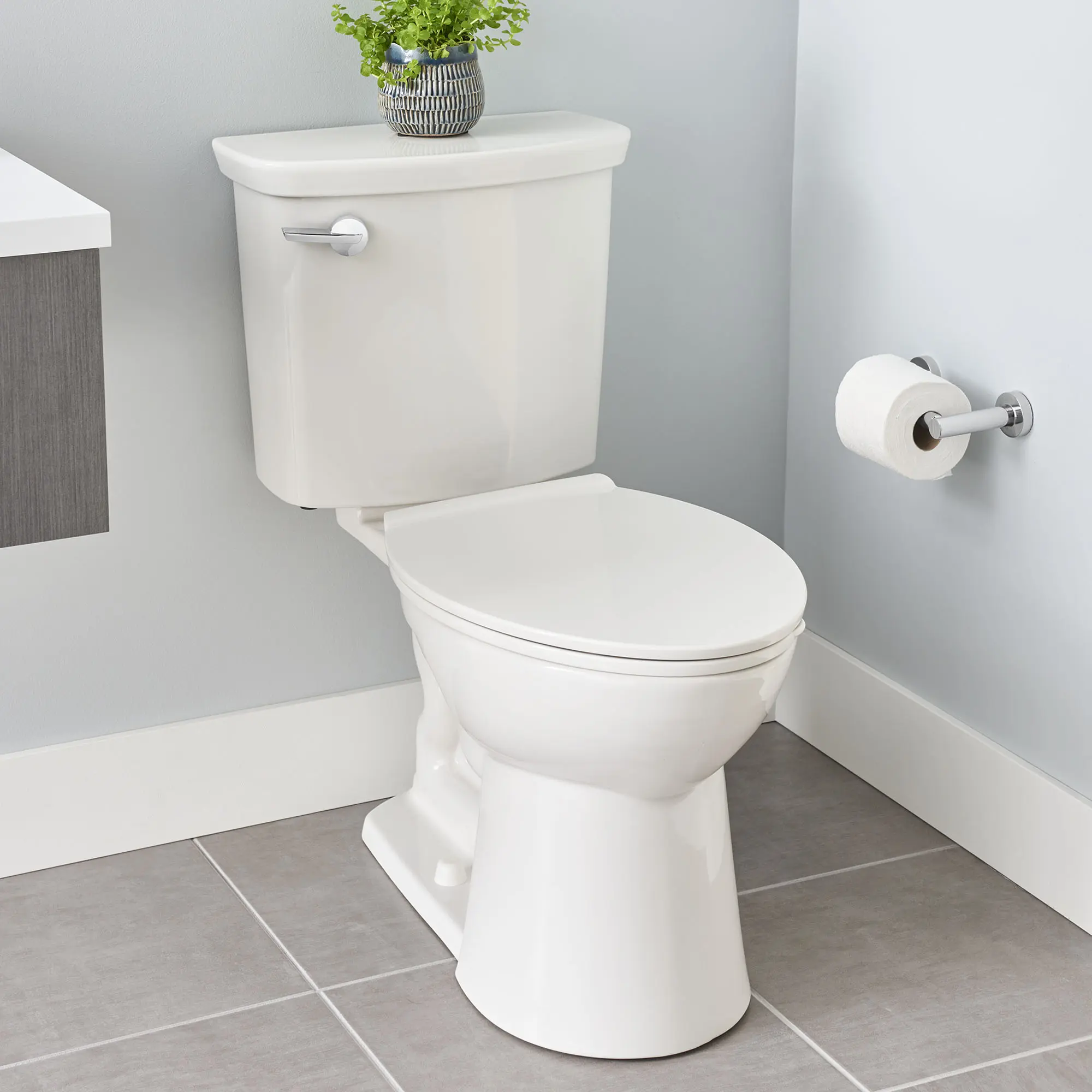 VorMax® Two-Piece 1.0 gpf/3.8 Lpf Chair Height Elongated Toilet Less Seat - Image 9