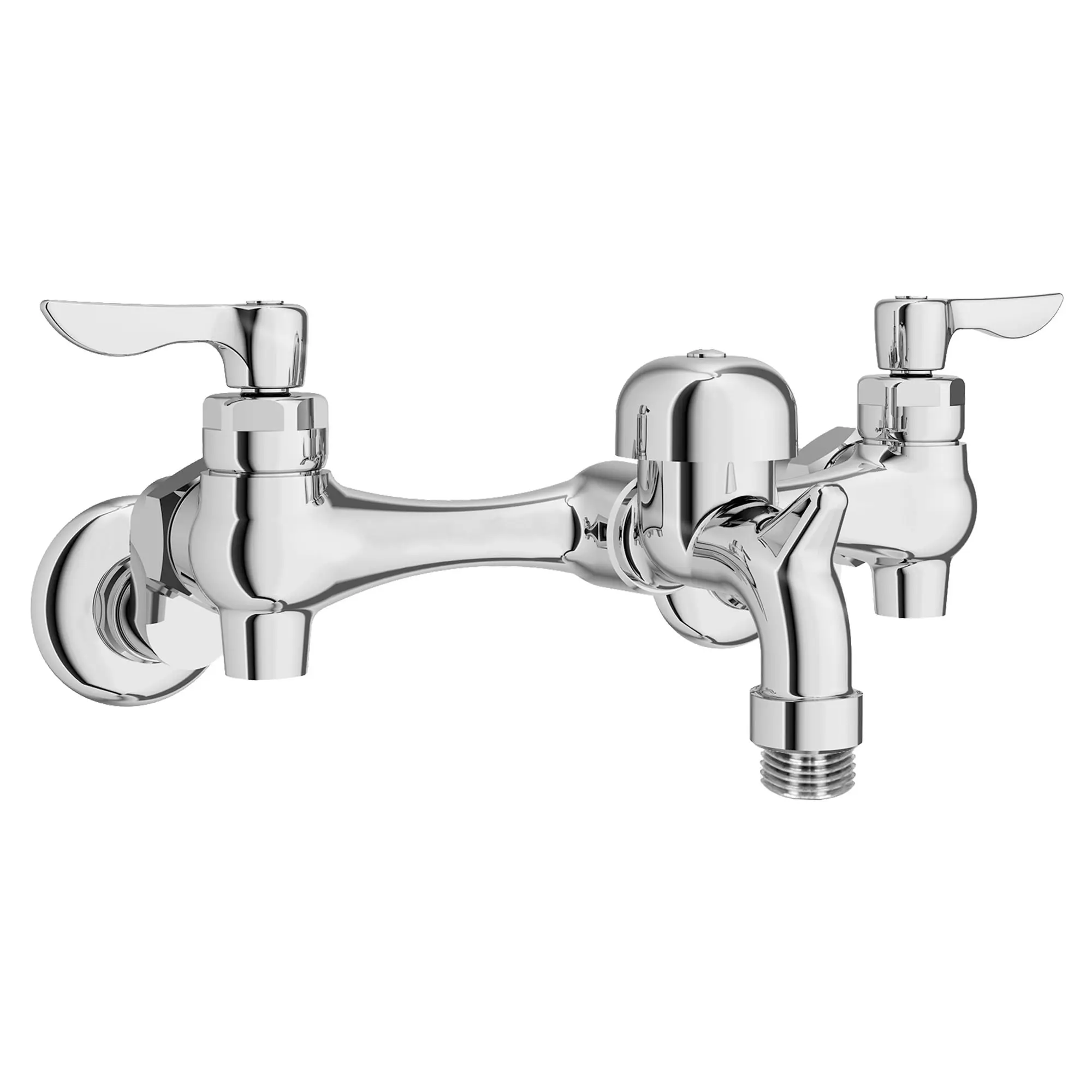 Wall-Mount Service Sink Faucet With 3-Inch Vacuum Breaker Spout and Offset Shanks - Image 4