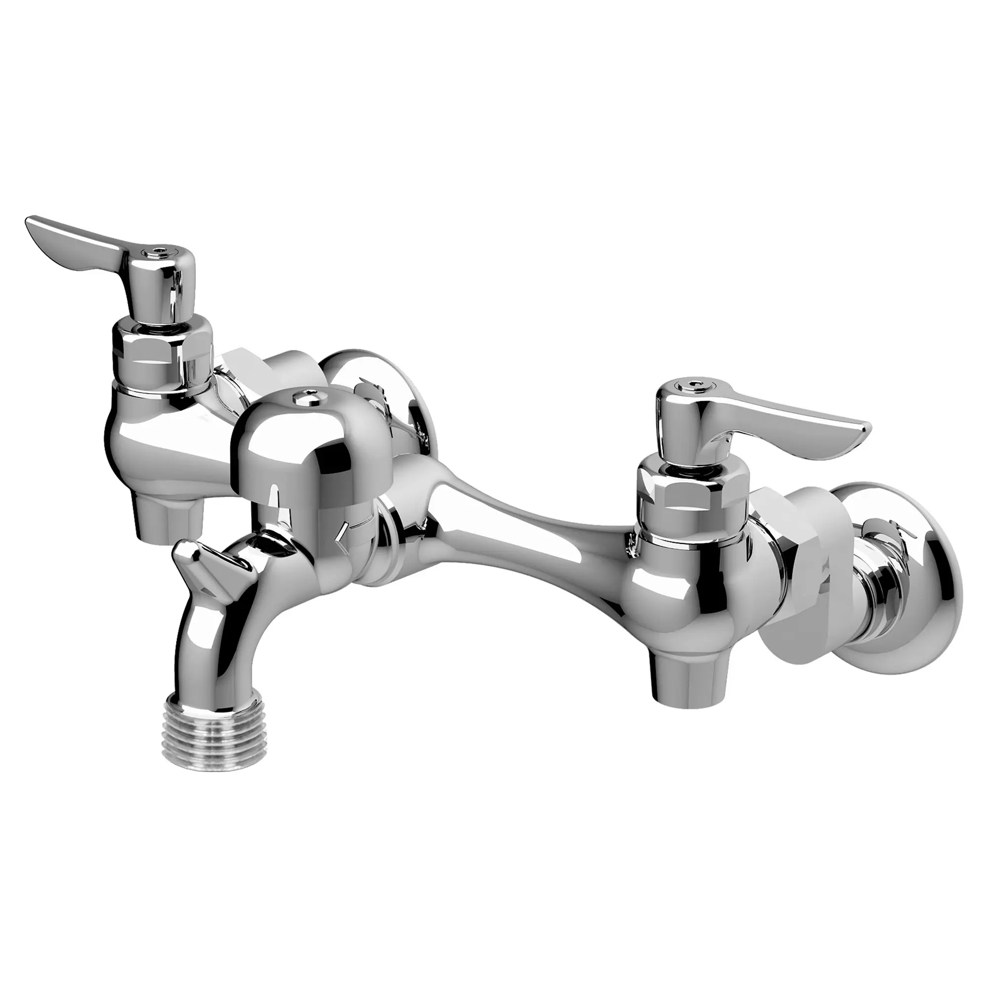 Wall-Mount Service Sink Faucet With 3-Inch Vacuum Breaker Spout and Offset Shanks - Image 5