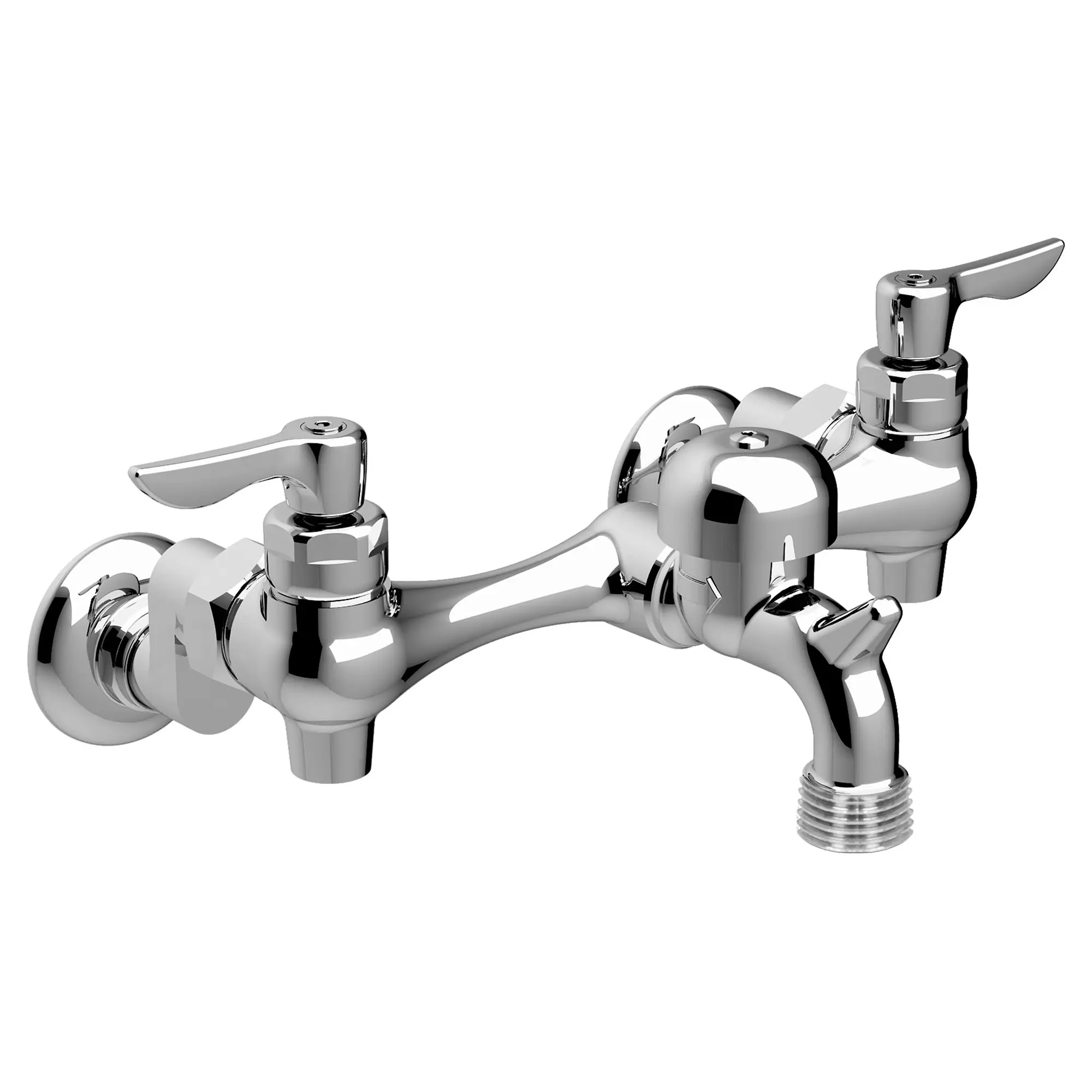 Wall-Mount Service Sink Faucet With 3-Inch Vacuum Breaker Spout and Offset Shanks - Image 6