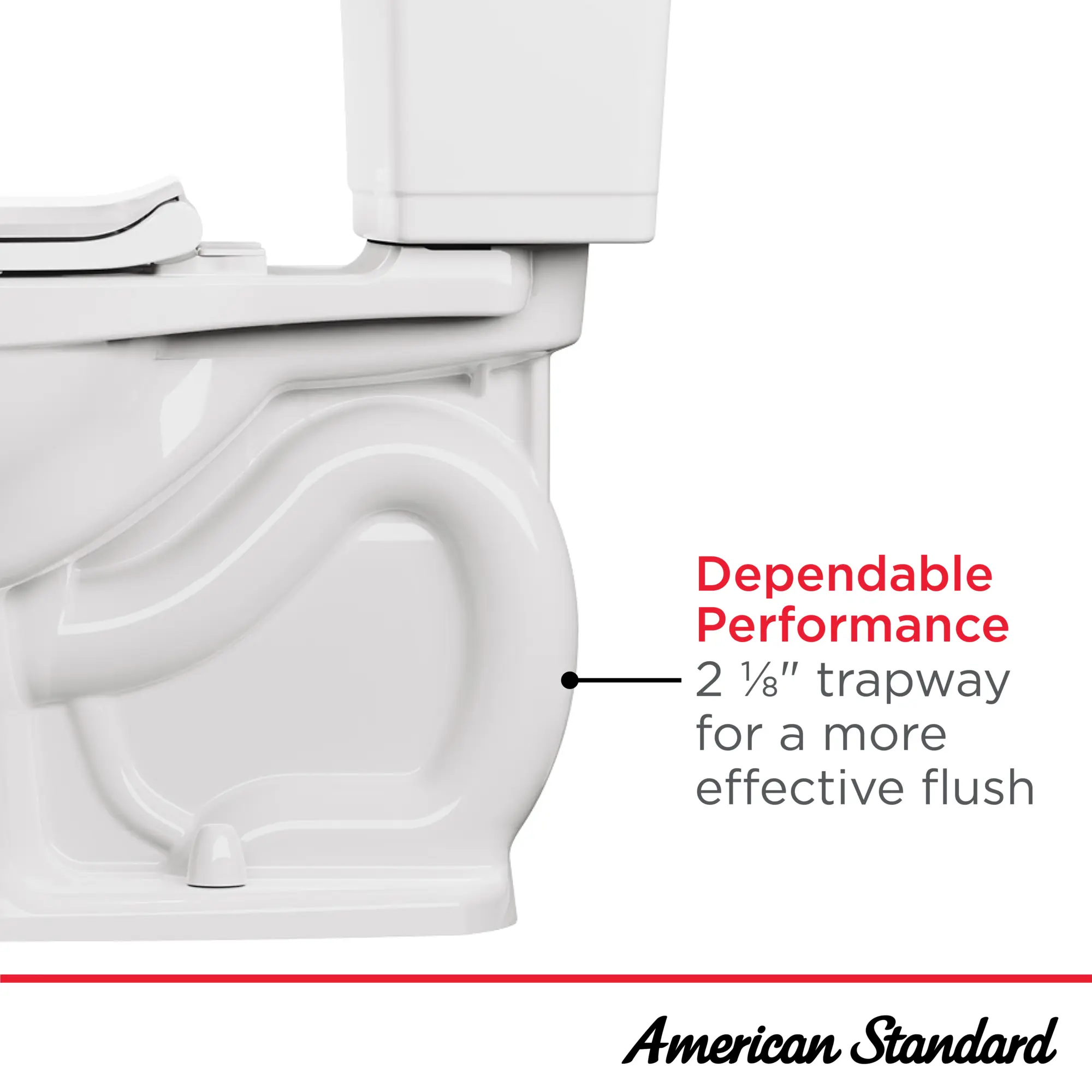 Yorkville® Two-Piece Pressure Assist 1.6 gpf/6.0 Lpf Chair Height Back Outlet Elongated EverClean® Toilet